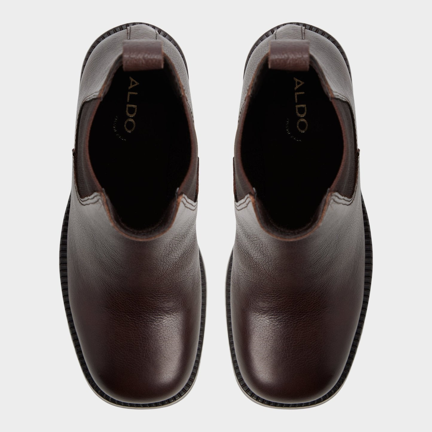 Aldo Anneliese in Medium Brown - Chelsea boot, Lug sole Women