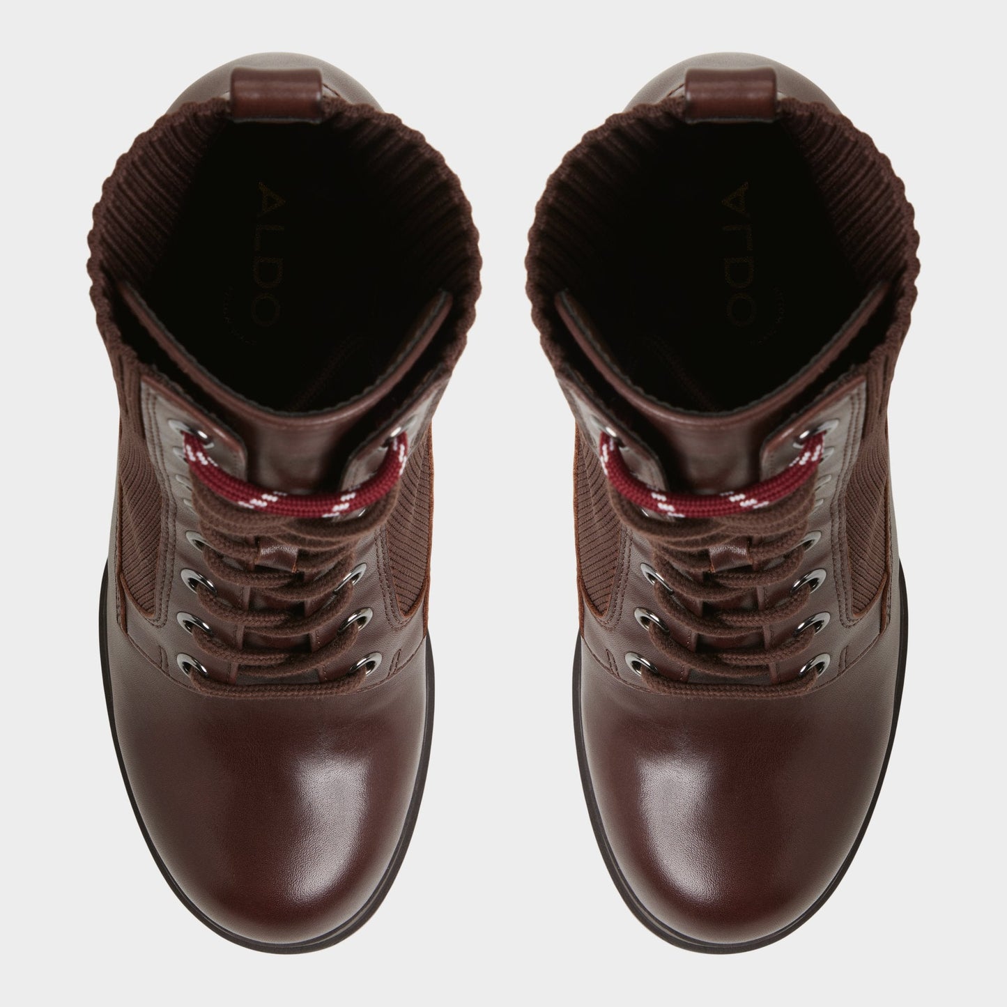 Aldo Rebellious in Other Brown - Combat ankle boot, Lug sole Women