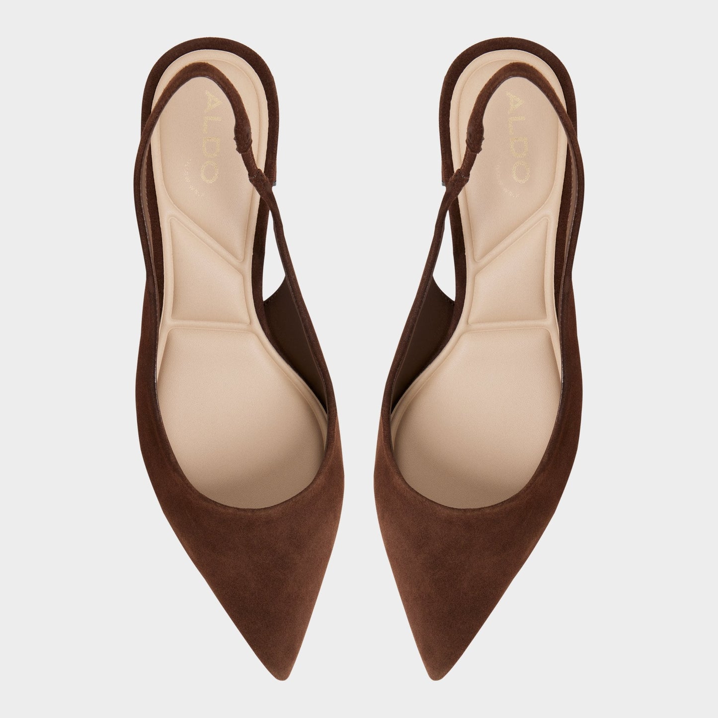 Aldo Uliana in Dark Brown - Slingback heel, Block heel Women