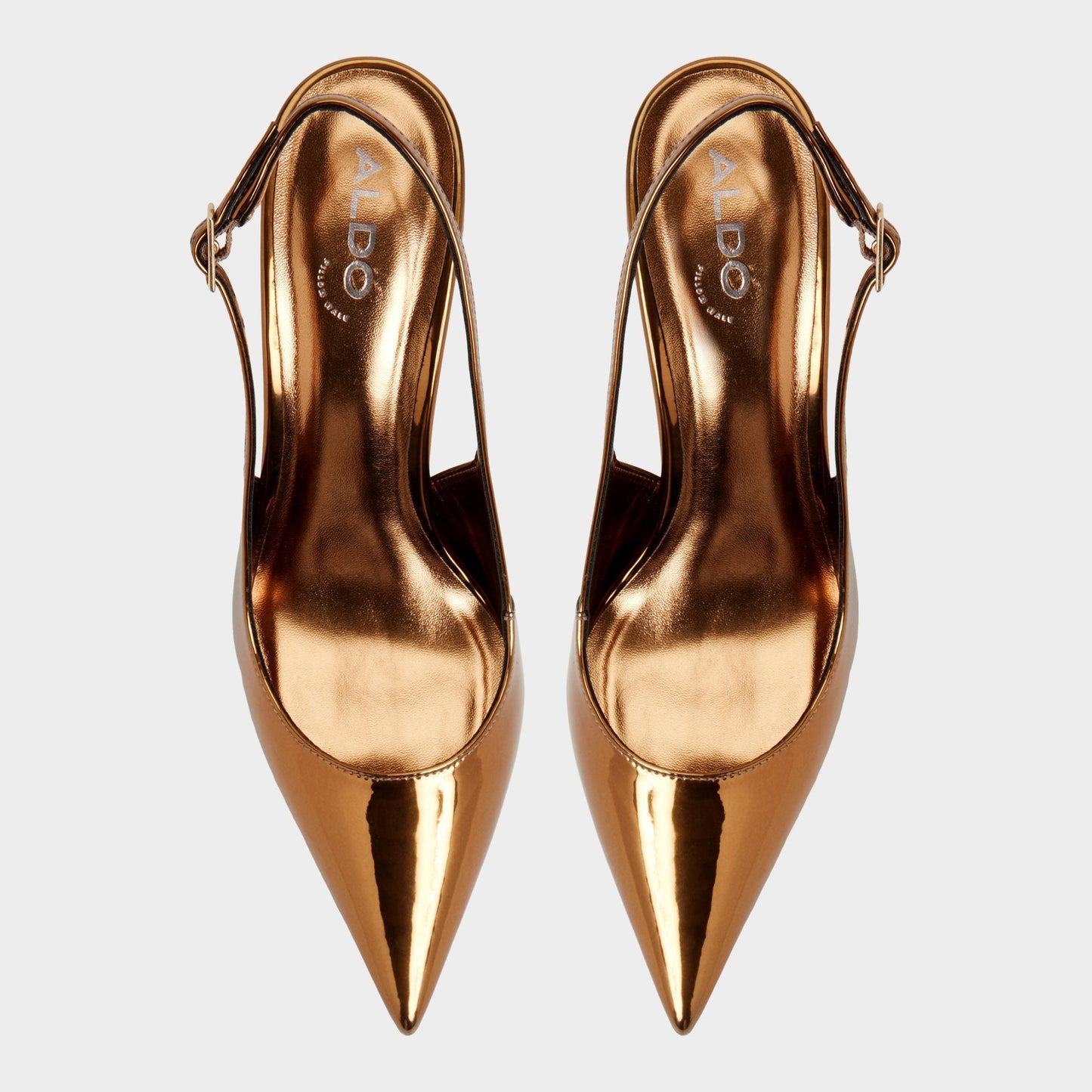 Aldo Seralina in Bronze - Slingback heel, Stiletto heel Women