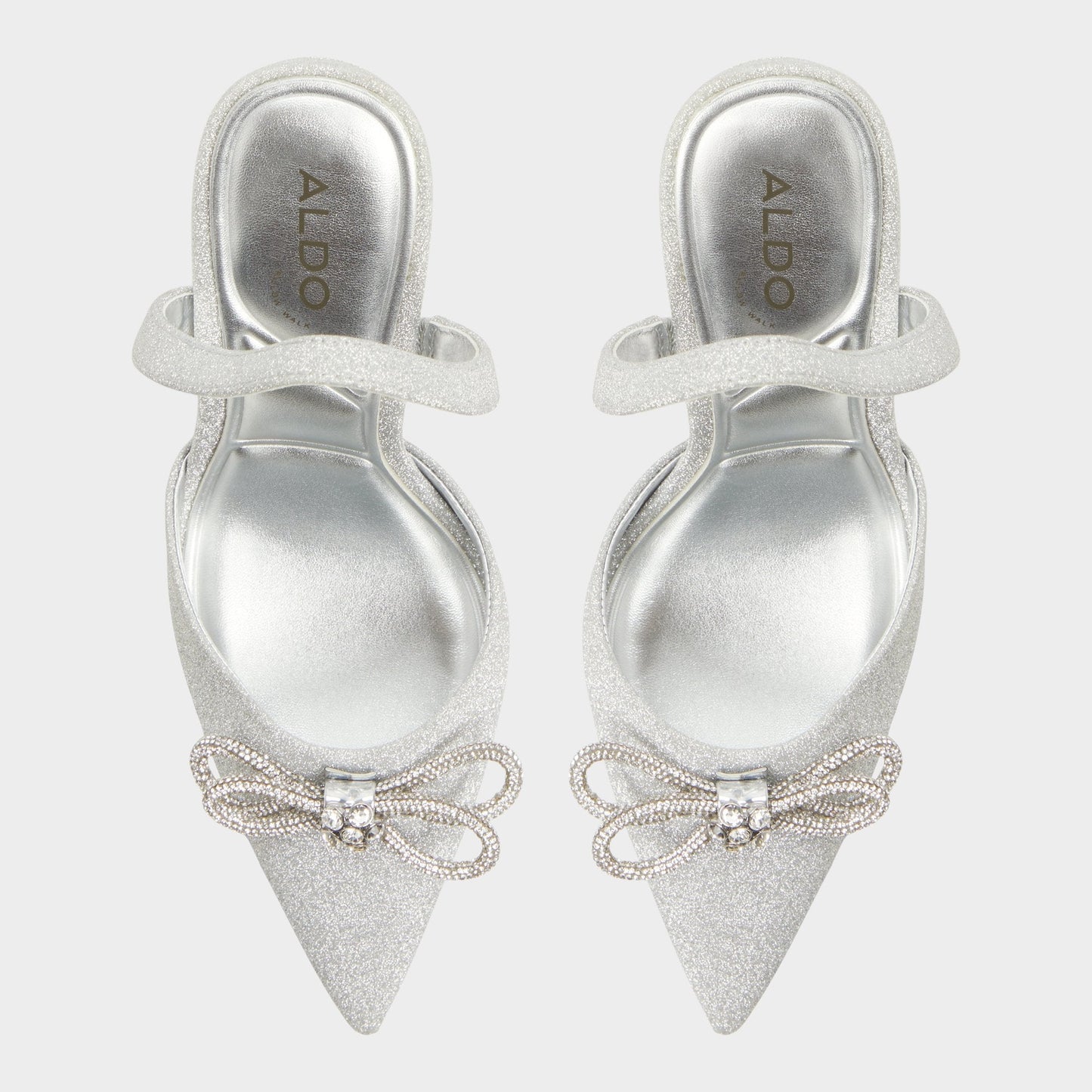 Aldo Addie Silver Women's Slingbacks - Slingback heel, Stiletto heel Women