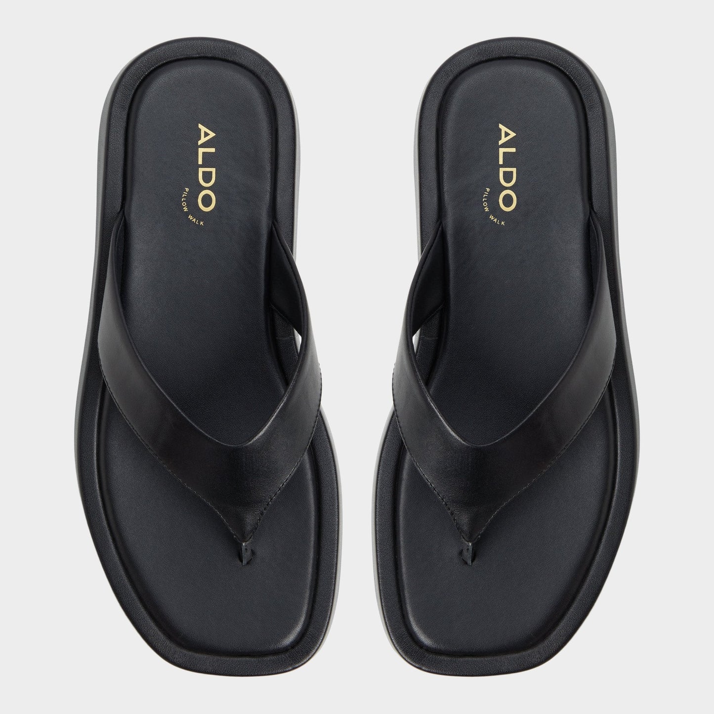 Aldo Grettle Black Women's Flats - Flip flop, Flatform Women