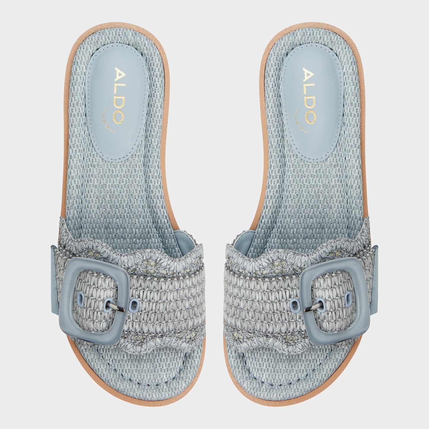 Aldo Wavynelly Other Blue Women's Flats - Slide sandal, Platform Women