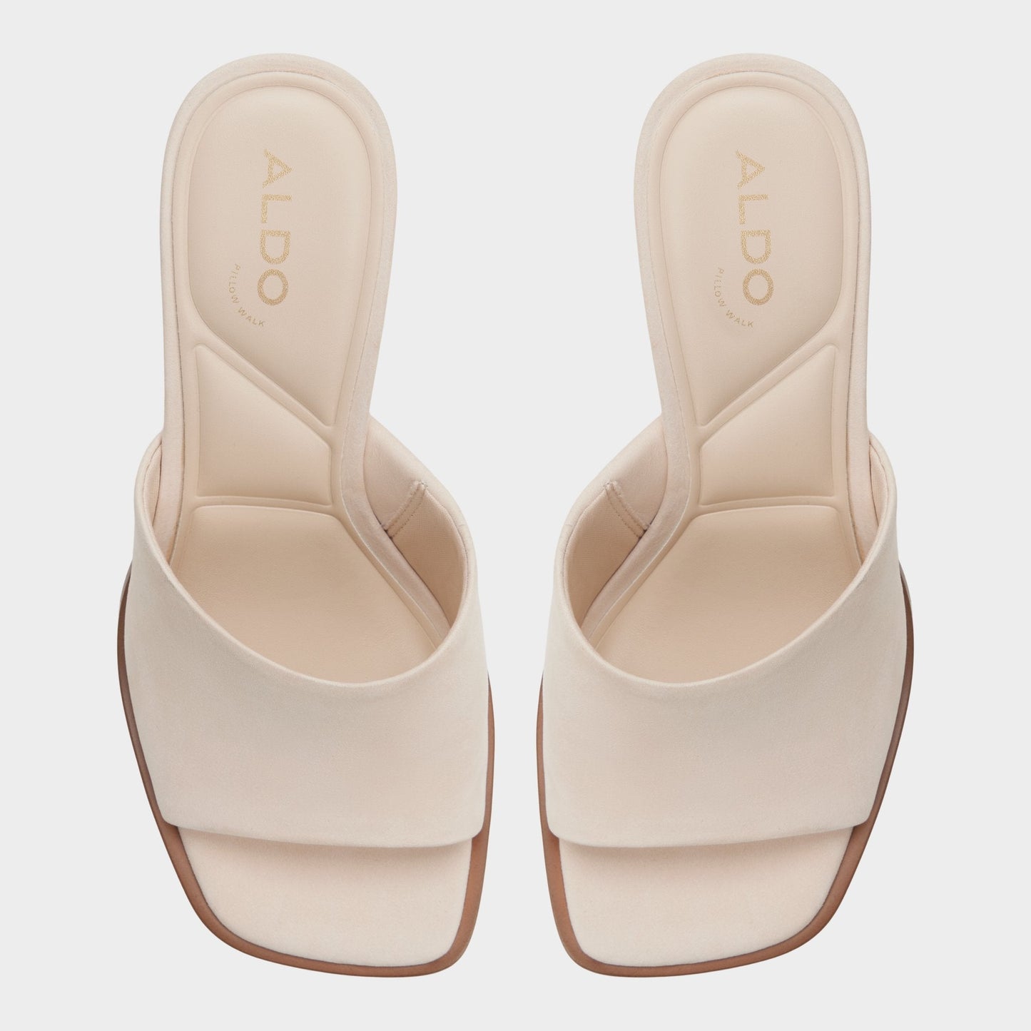 Aldo Re in Sophia Other Beige - Heeled mule, Block heel Women|New