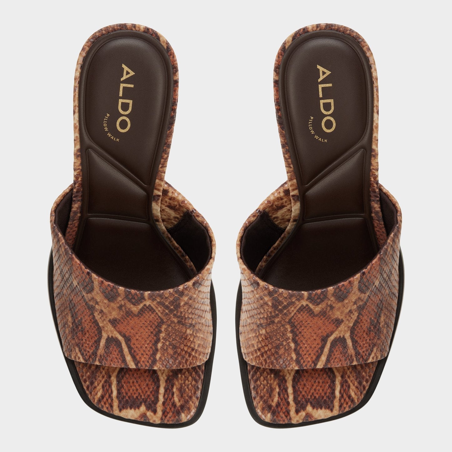 Aldo Re in Sophia Brown Multi14190695 - Heeled mule, Block heel Women|New