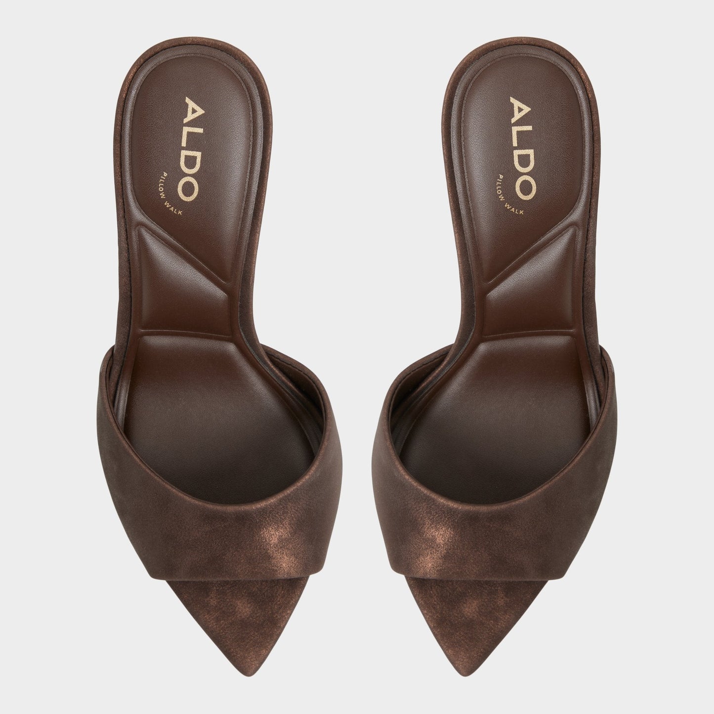 Aldo Anniebrilden Dark Brown Women's Mule slides - Heeled mule, Stiletto heel Women