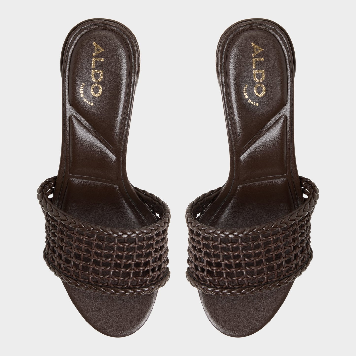Aldo Beachdate Dark Brown Women's Block heels - Heeled mule, Block heel Women