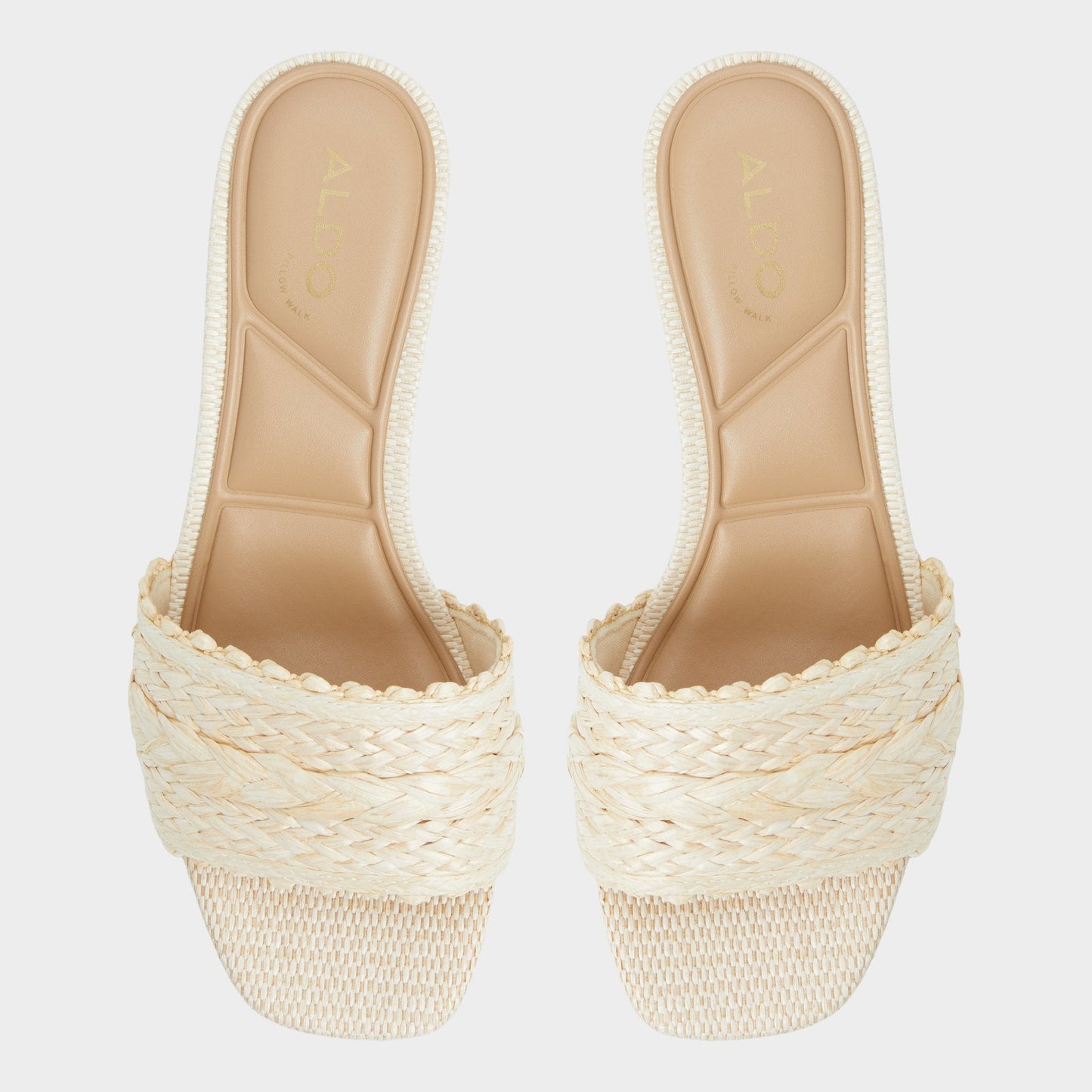 Aldo Claudina Natural Women's Block heels - Heeled mule, Block heel Women