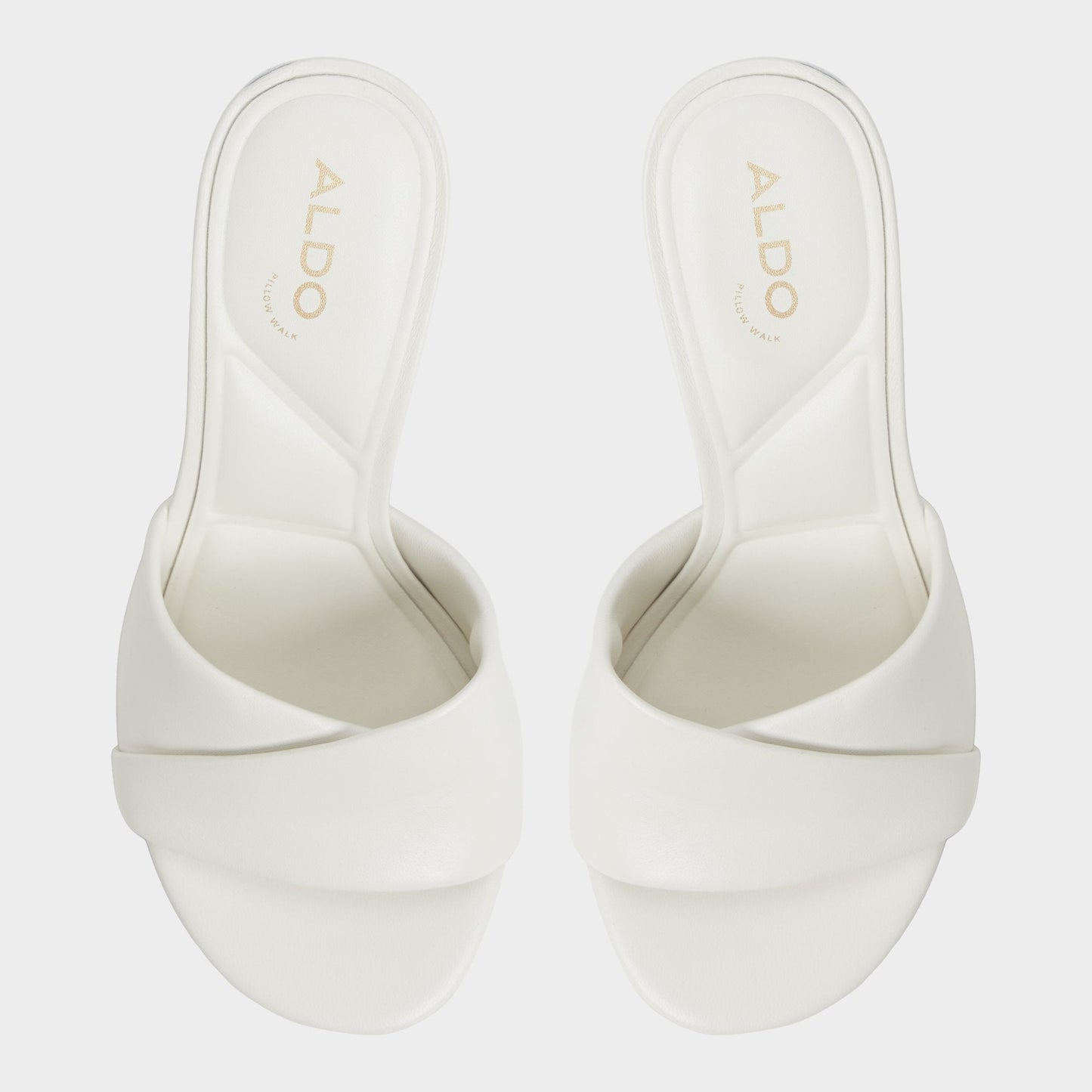 Aldo Lyhanna White/Bone Women's Heeled mules - Heeled mule, Stiletto heel Women