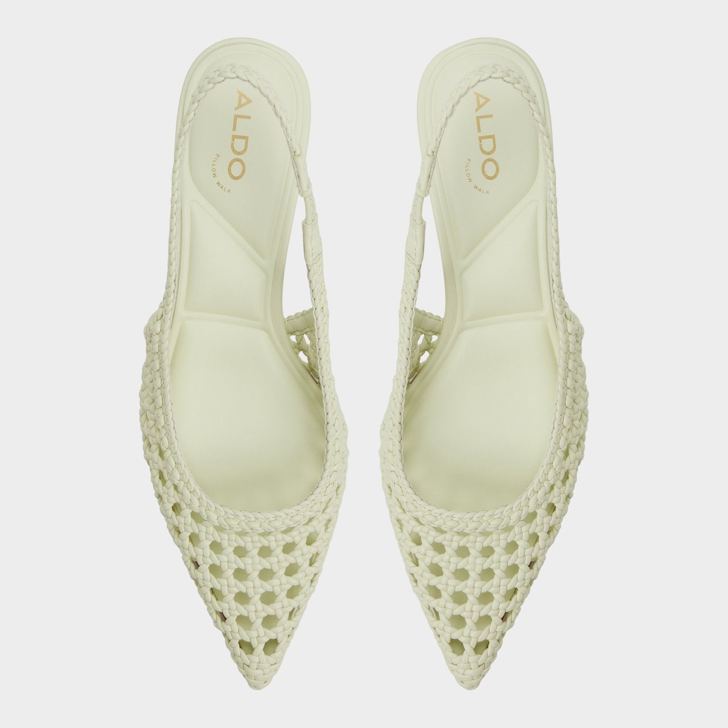 Aldo Violettia in Other Green - Sling back high heel, Kitten heel Women