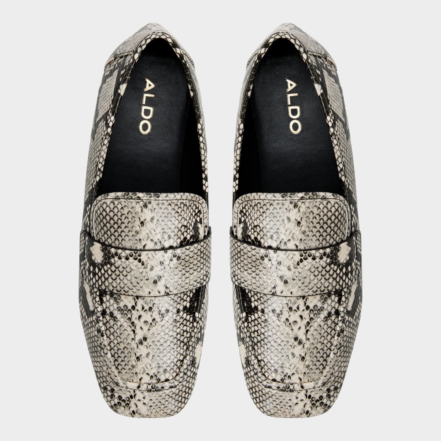 Aldo Bellamyy Black/White Women's Loafers & Oxfords - Loafer Women