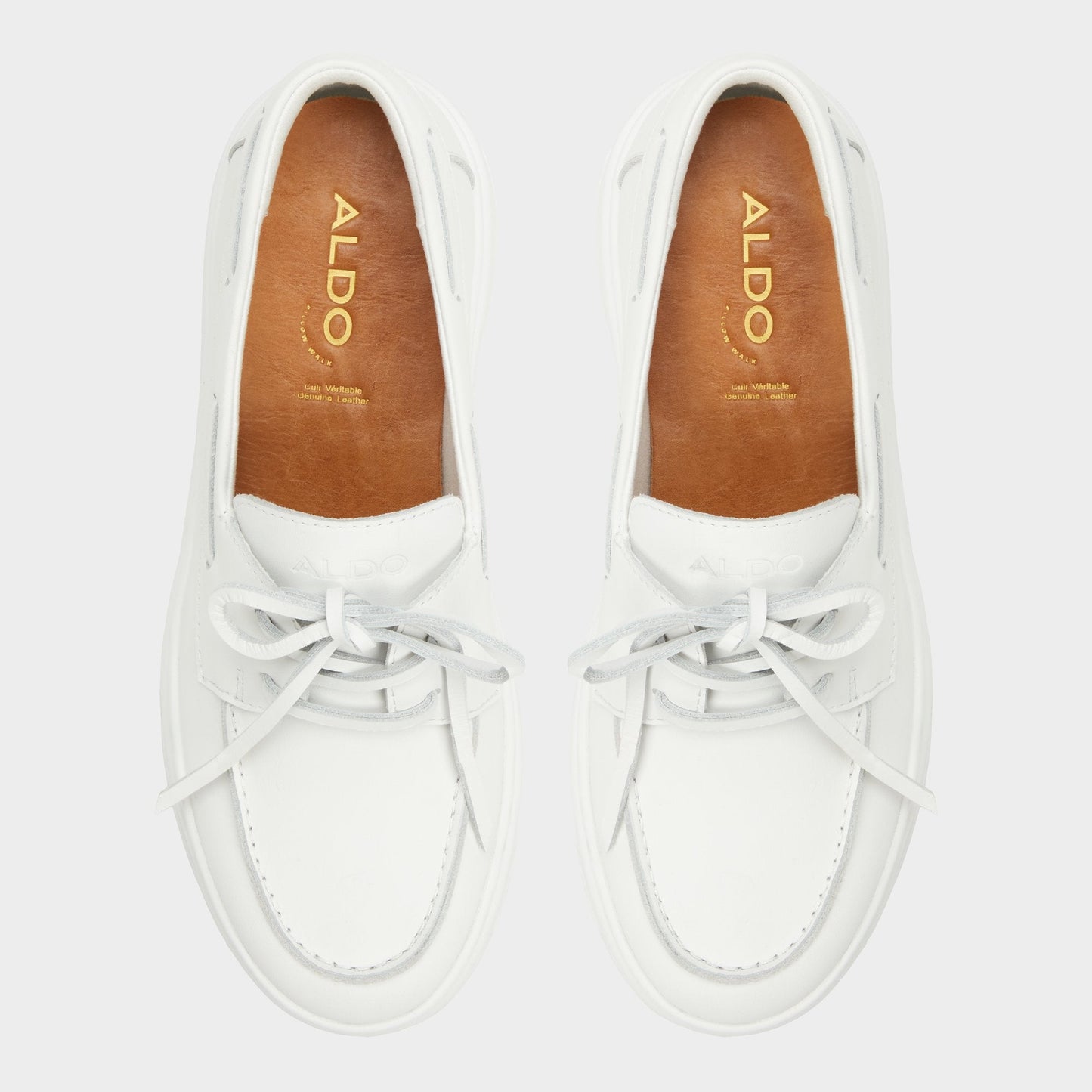 Aldo Wildbreeze Open White Women's Slip on sneakers - Boat shoe, Platform Women