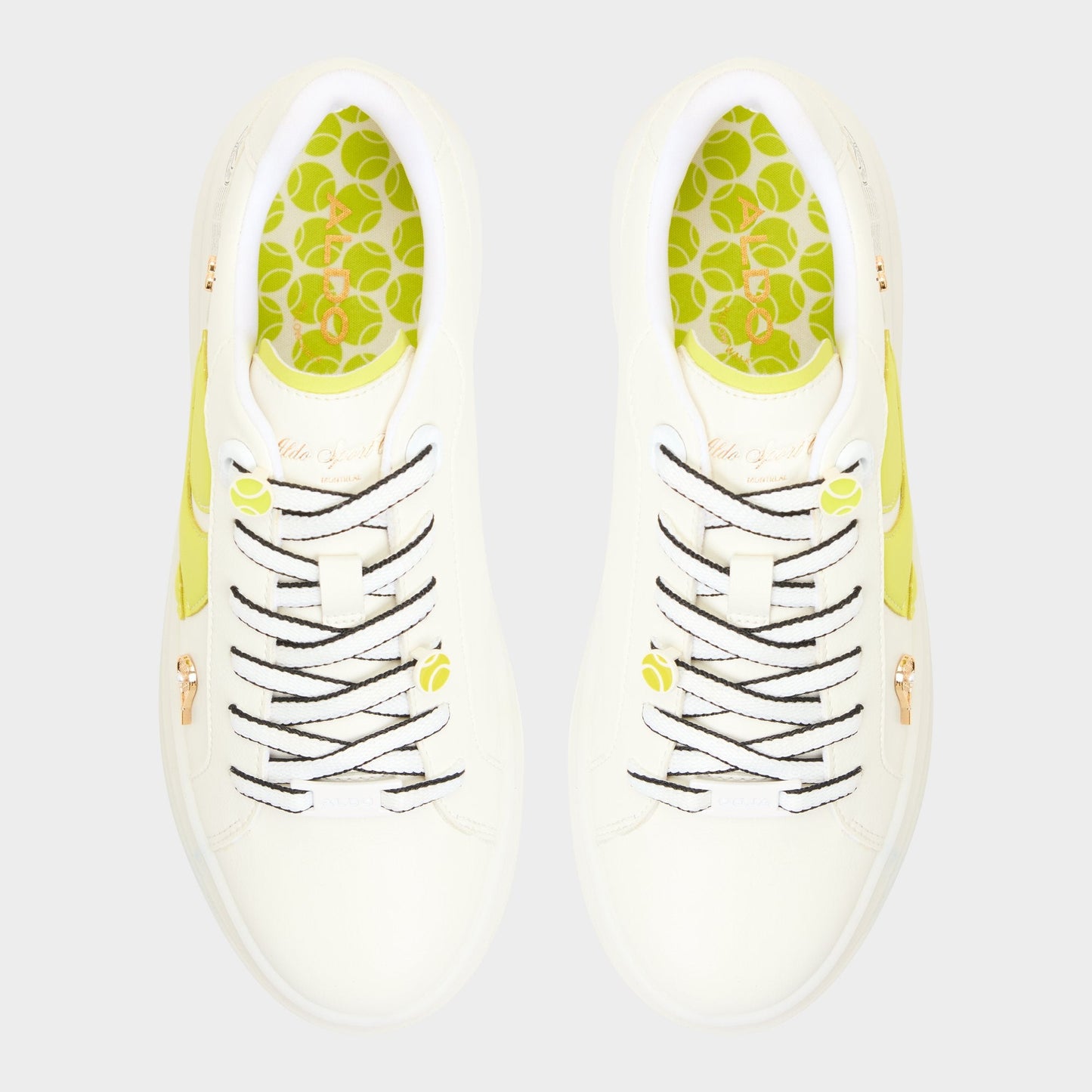 Aldo Clubchamp White Combo Women's Platform and wedge sneakers - Low top sneaker Women
