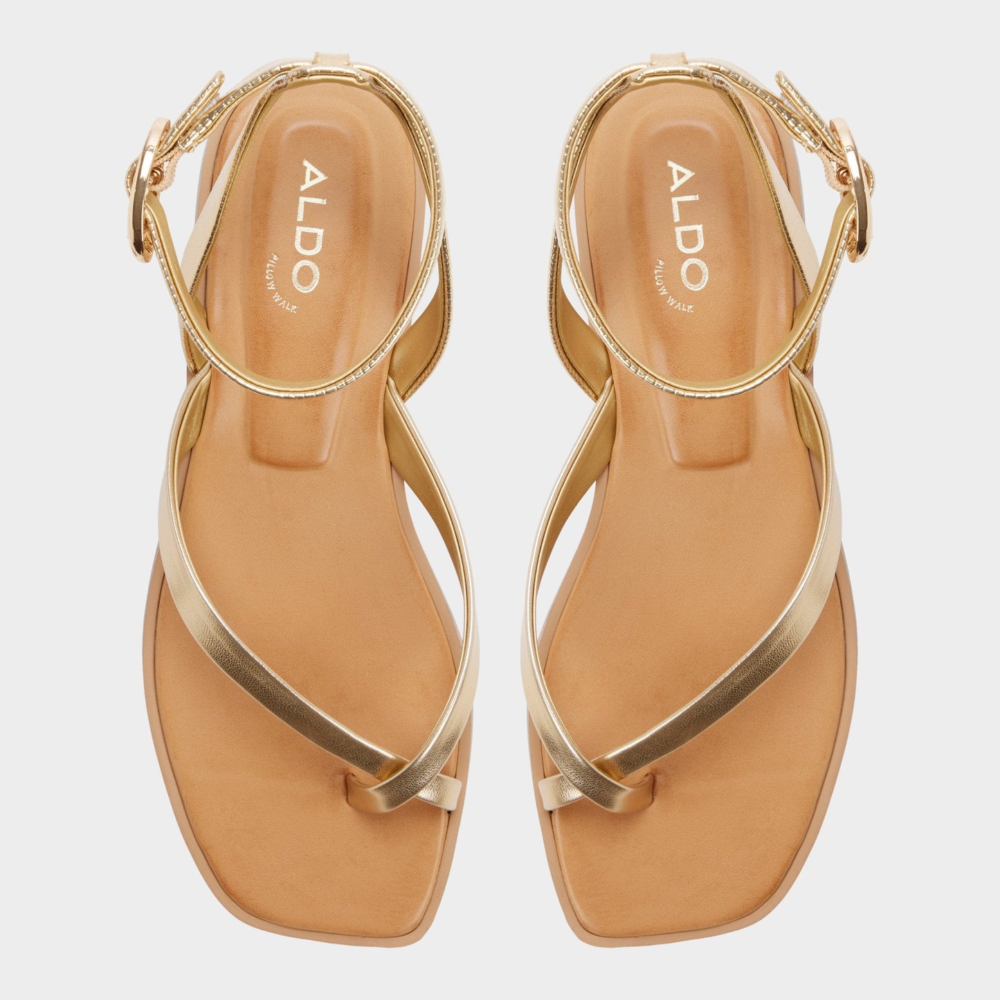 Aldo Daressi in Gold - Flat sandal Women|New
