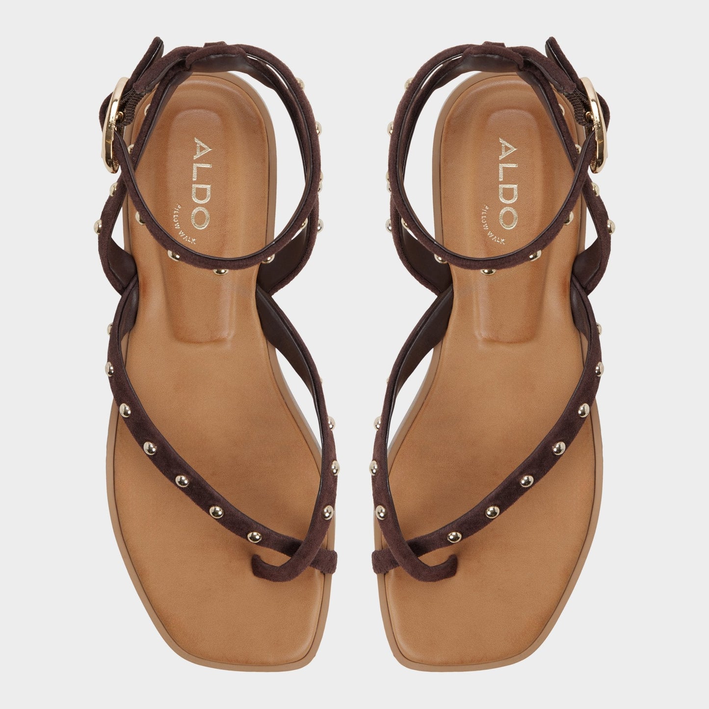 Aldo Daressi in Dark Brown - Flat sandal Women|New