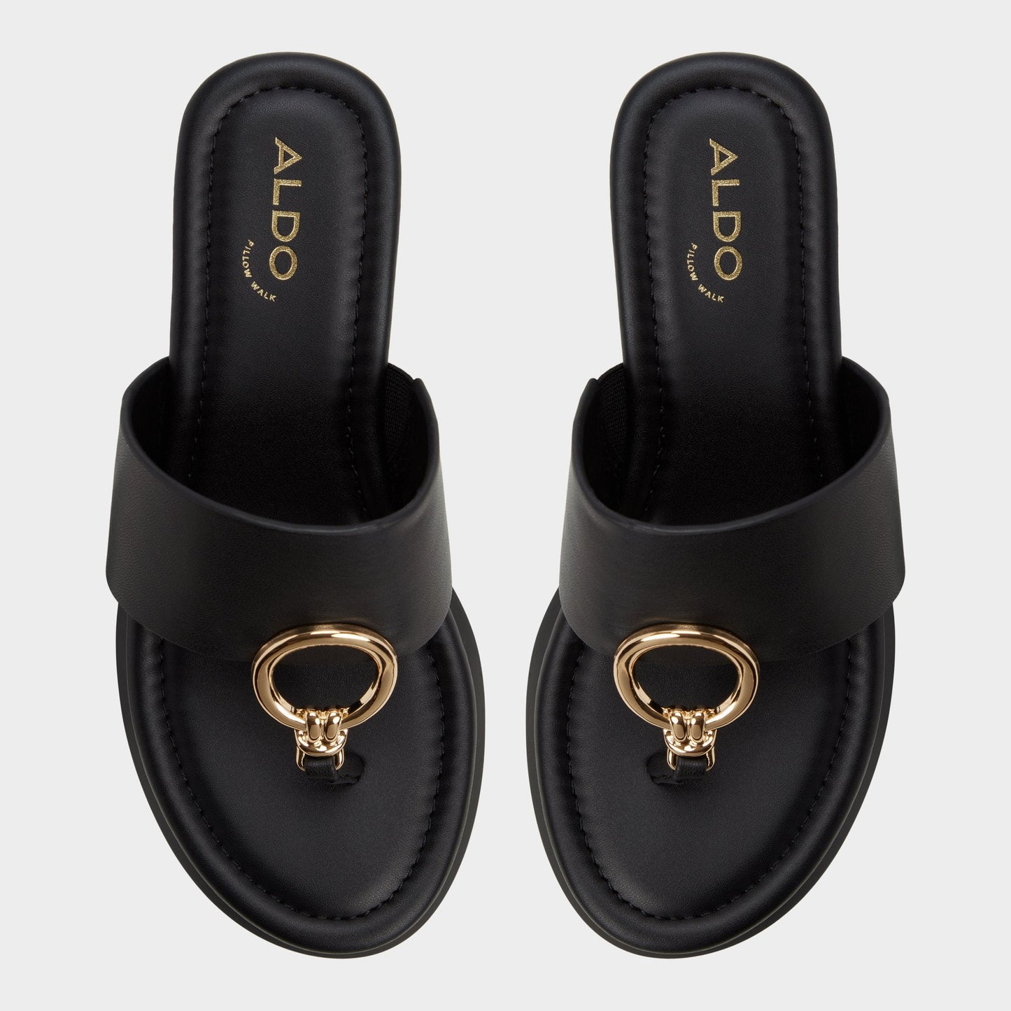 Aldo Friegan in Black - Slide sandal, Wedge heel Women