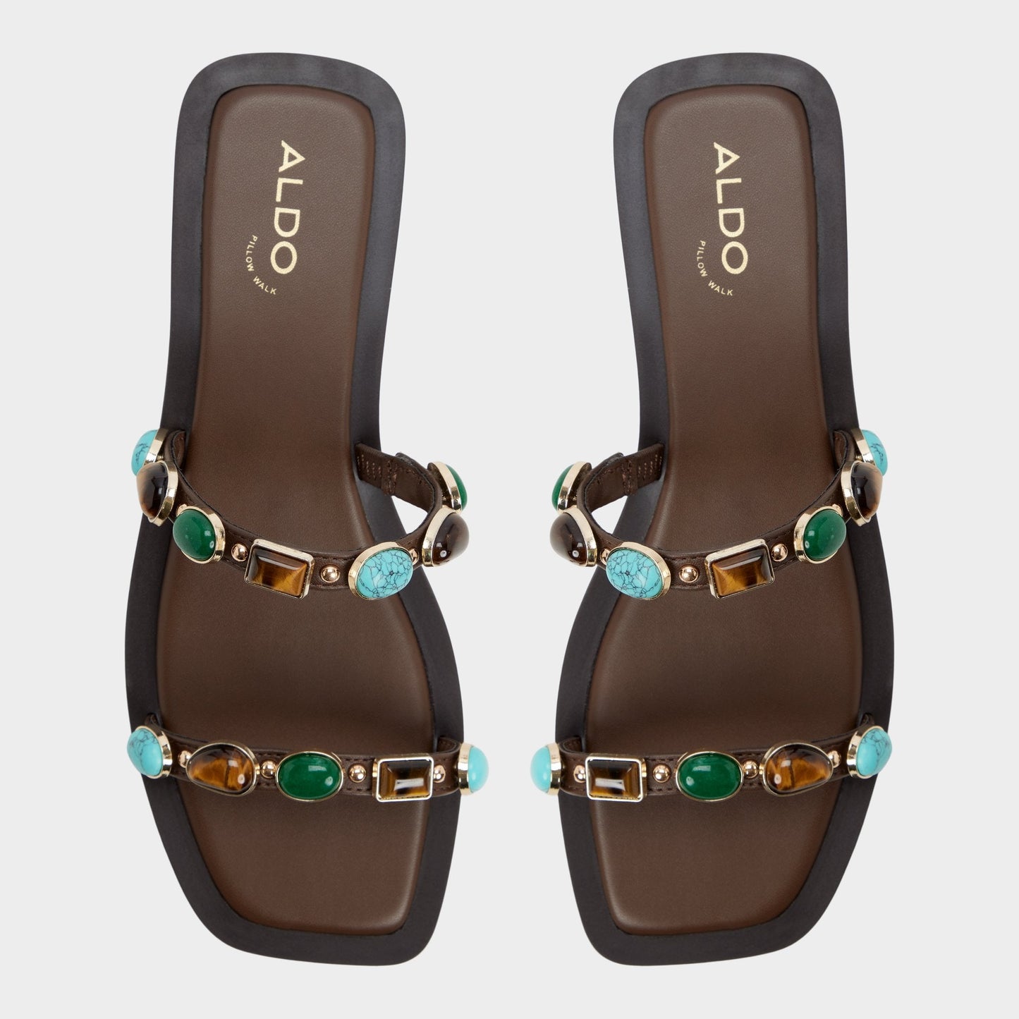 Aldo Sapphira in Dark Brown 14189967 - Slide sandal Women