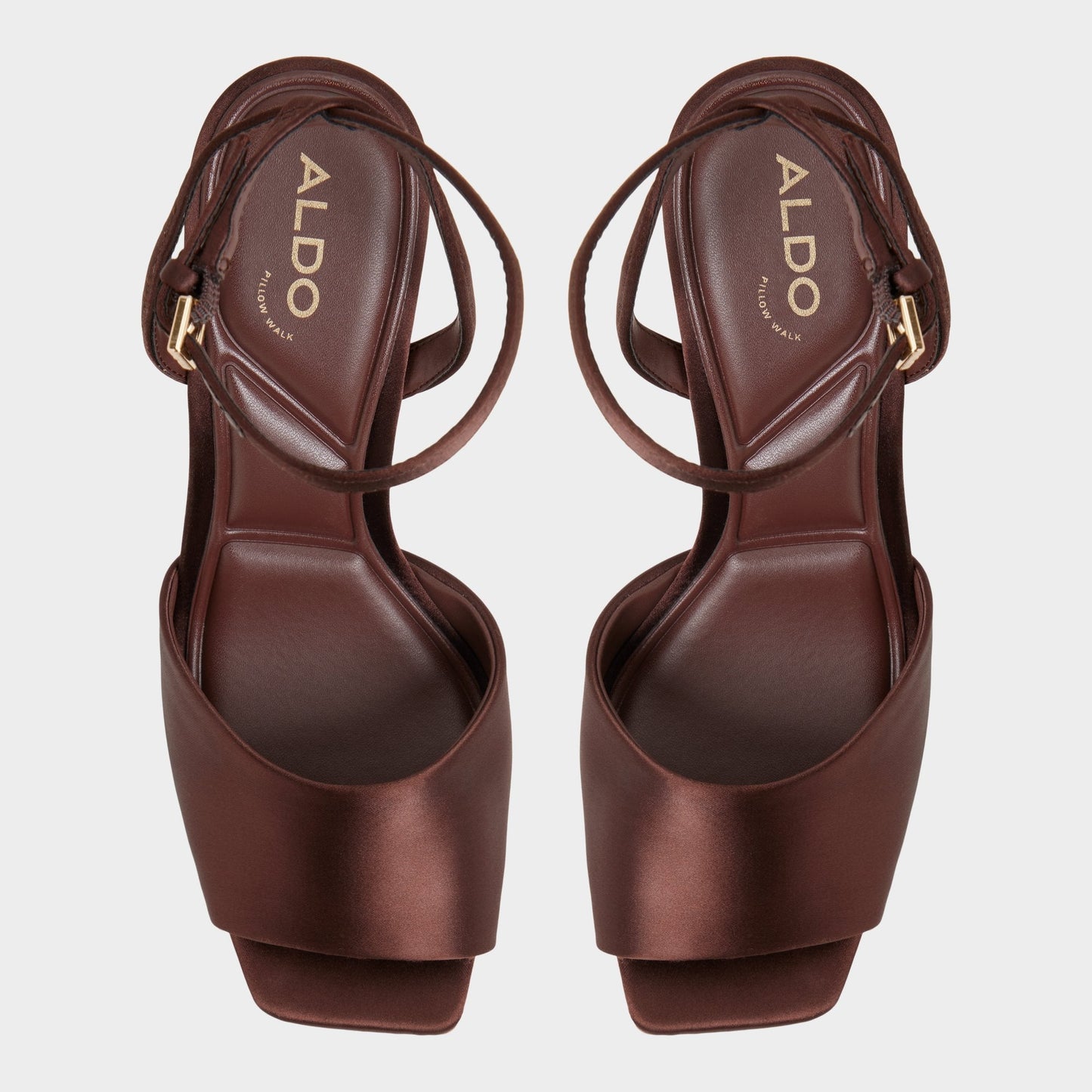 Aldo Kaiasien in Dark Brown 14151897 - Strappy heeled sandal, Stiletto heel Women