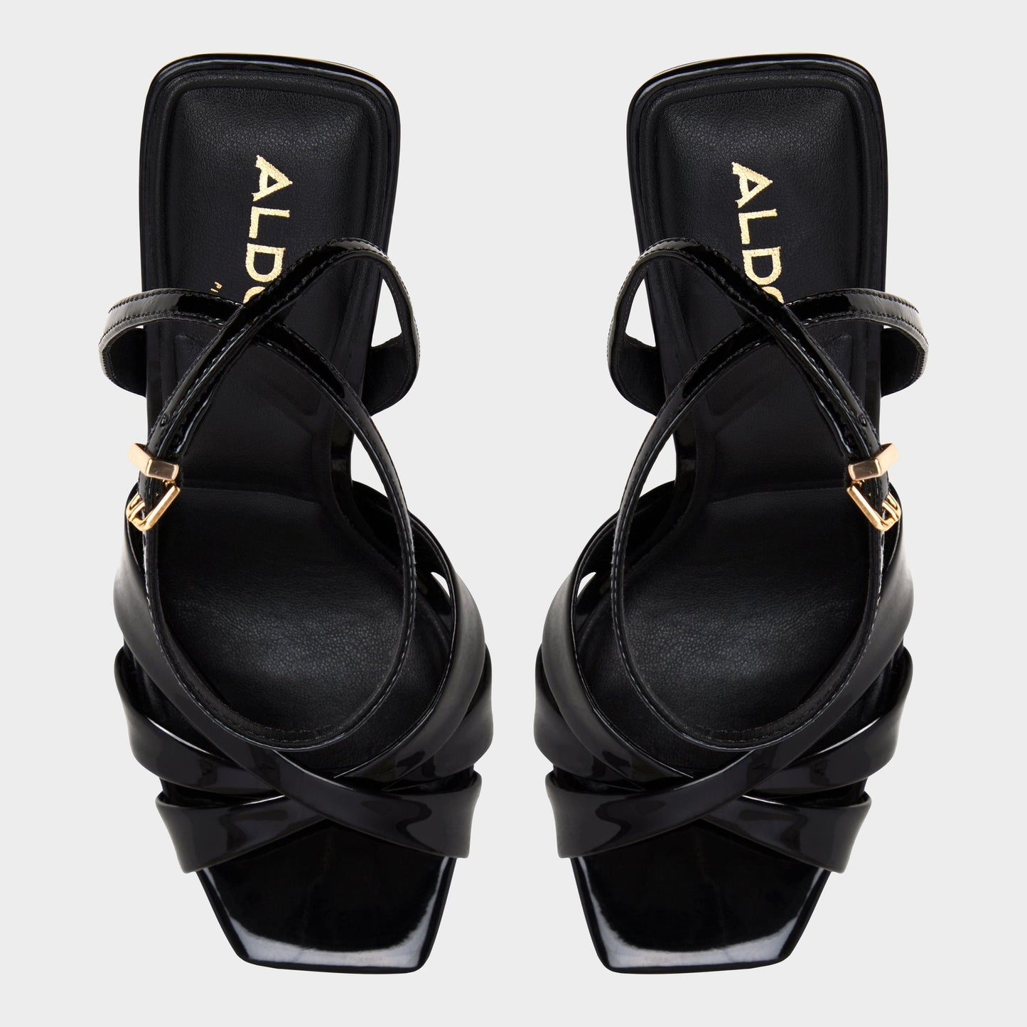 Aldo Meteora in Black - Strappy heeled sandal, Stiletto heel Women