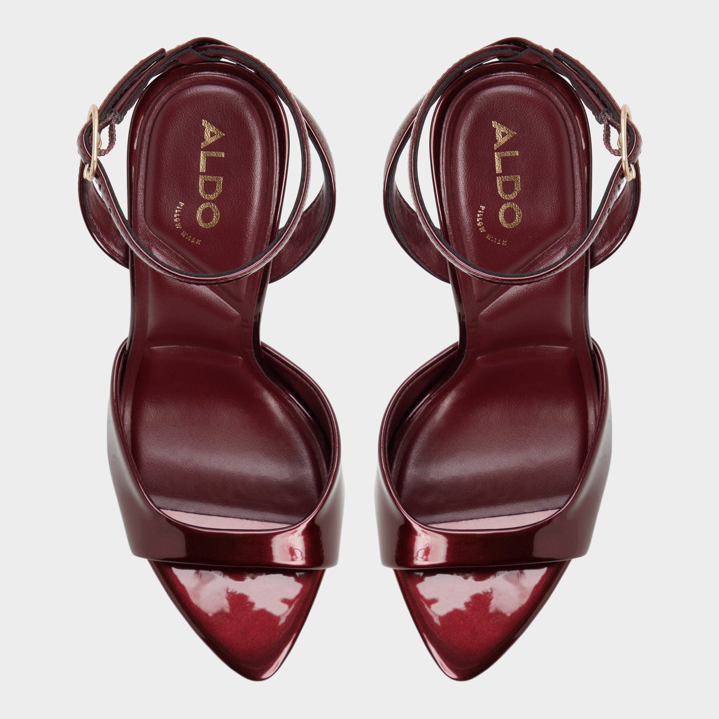 Aldo Forevermore in Medium Red - Strappy heeled sandal, Stiletto heel Women