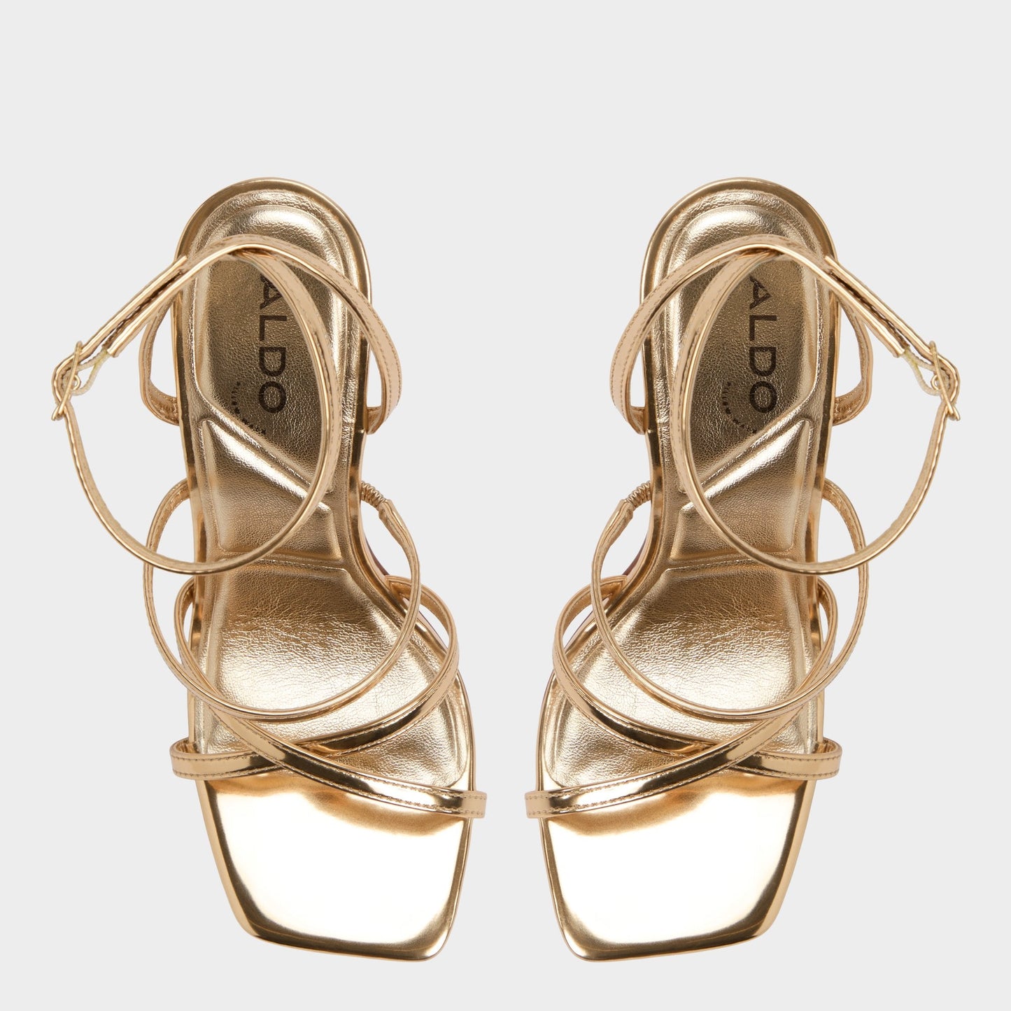 Aldo Galoi Gold Women's Iridescent metallics - Strappy heeled sandal Women