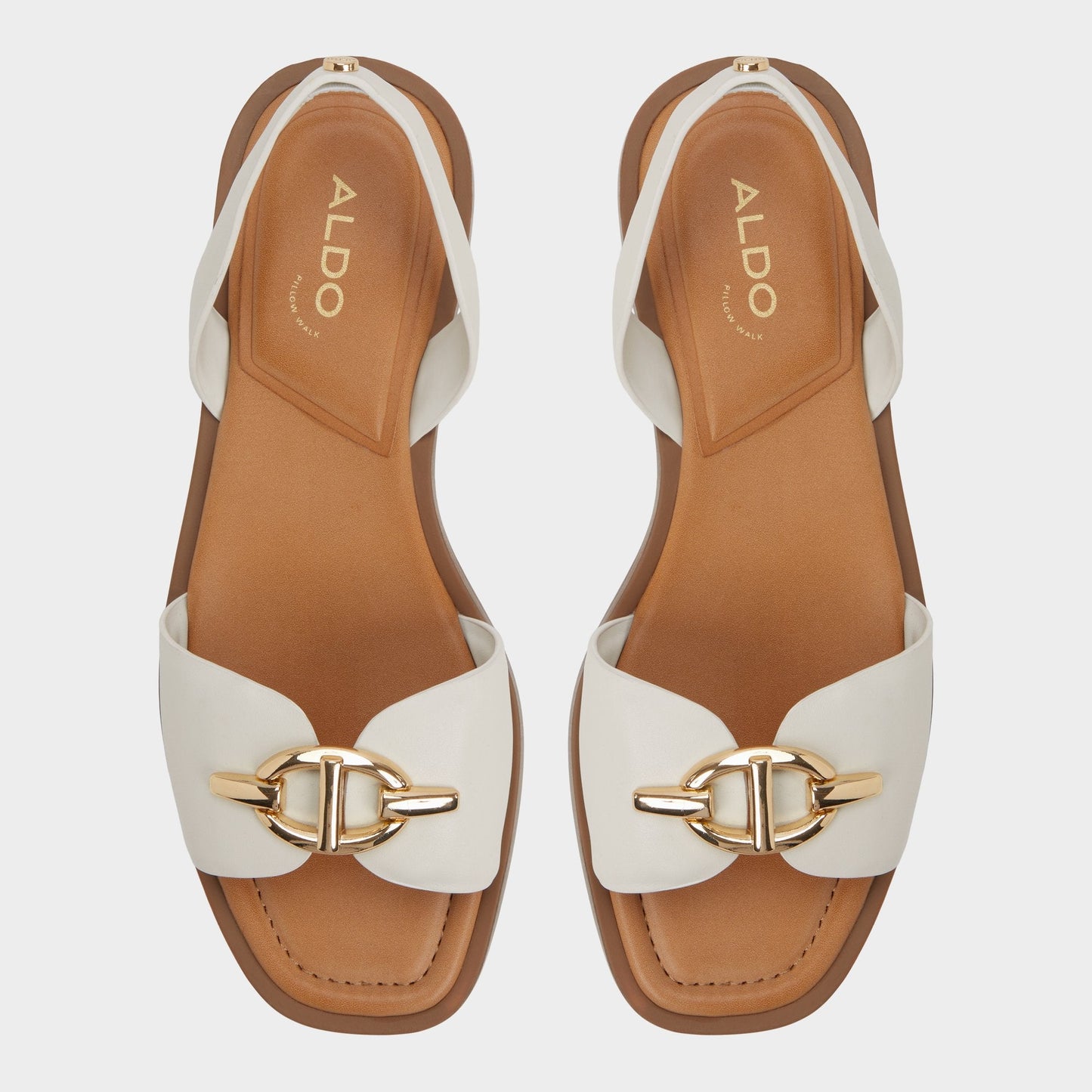 Aldo Goassi White/Bone Women's Flats - Flat sandal Women