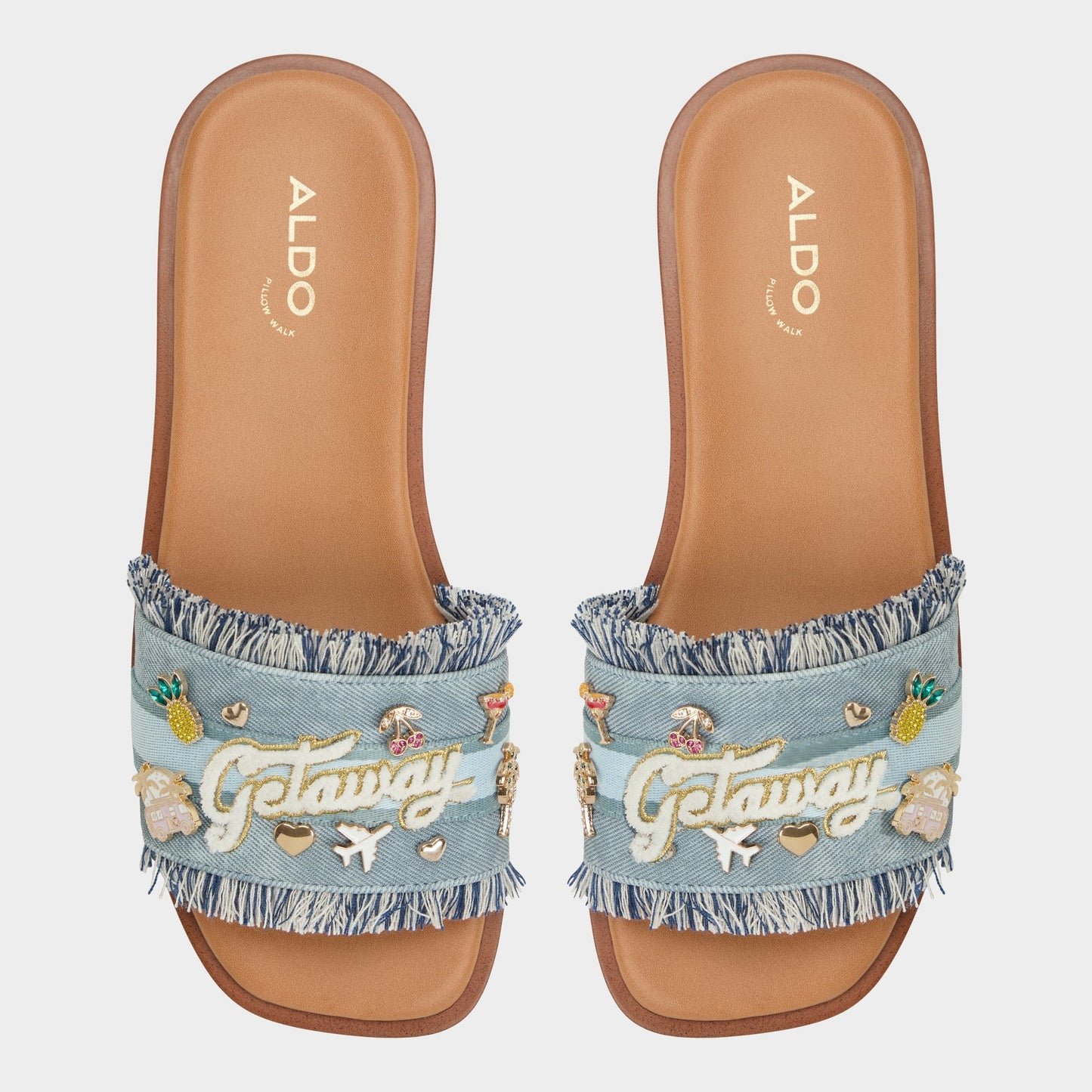 Aldo Beachside Denim Women's Flats - Slide sandal Women