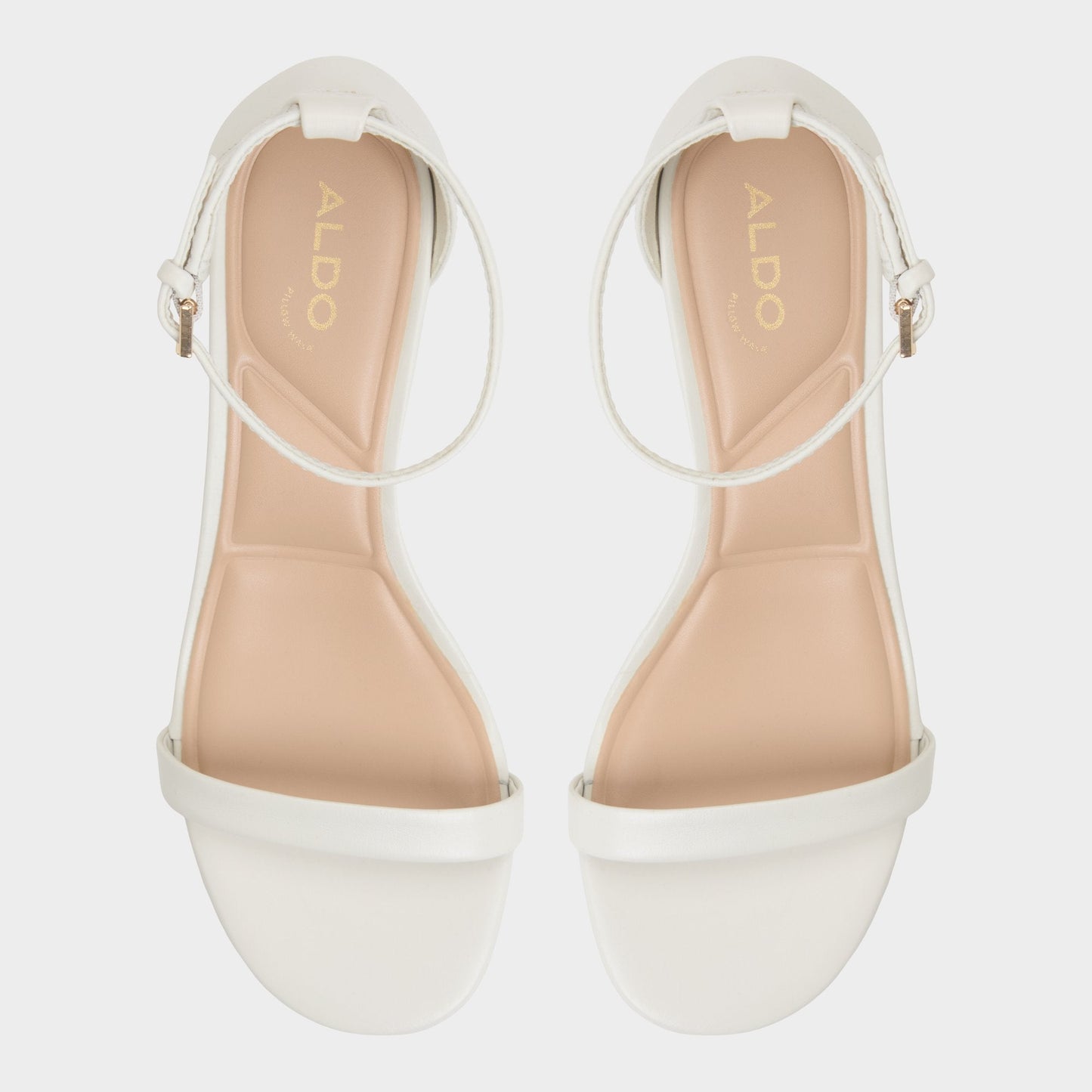 Aldo Calliope White/Bone Women's Block heels - Heeled sandal, Block heel Women