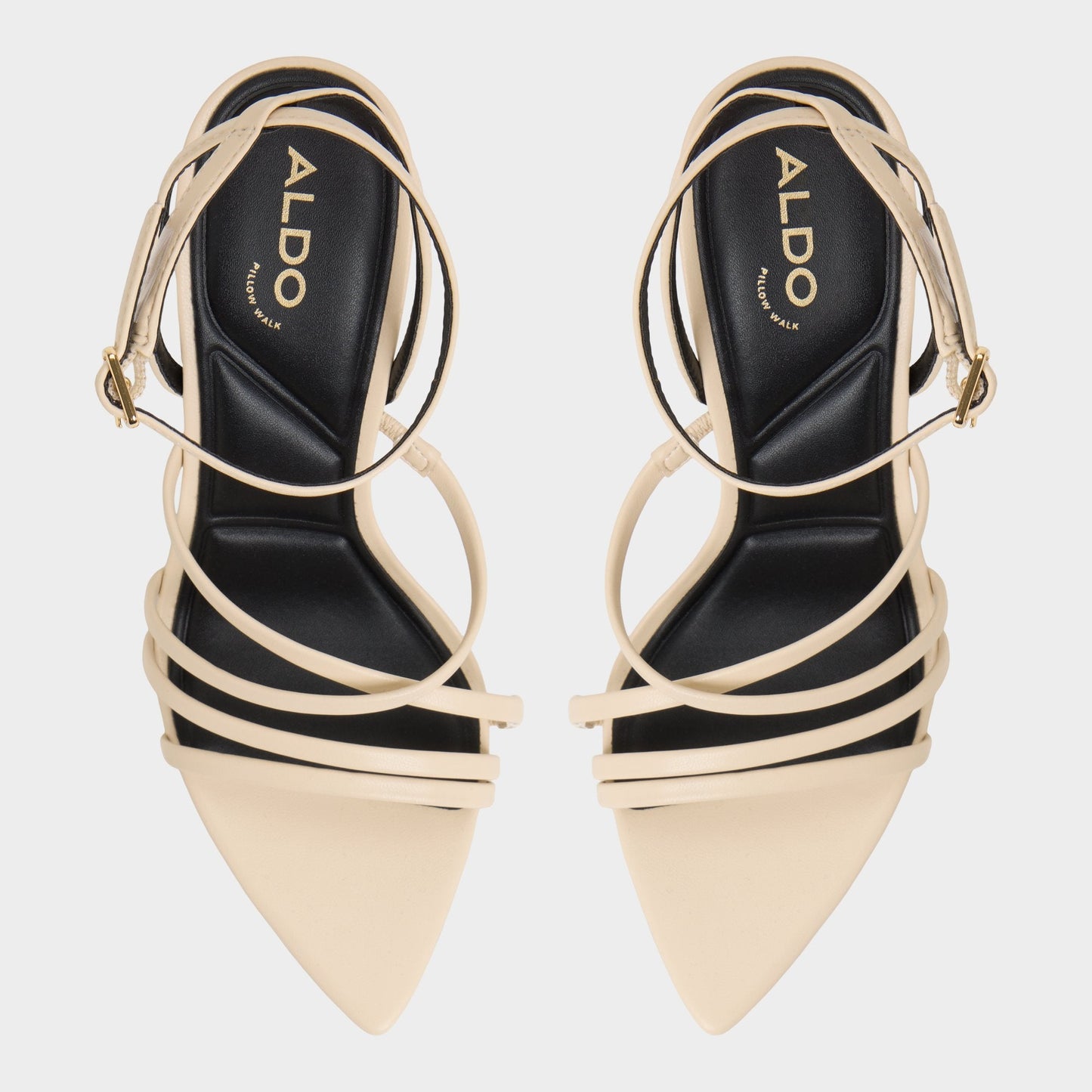 Aldo Solania Light Beige Women's Strappy sandals - Heeled sandal, Stiletto heel Women