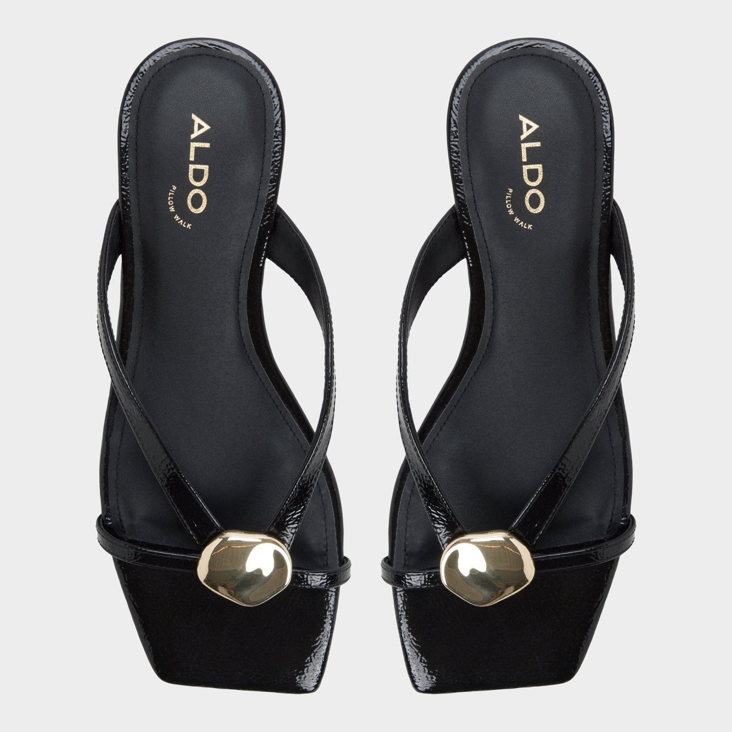 Aldo Iliria Black Women's Flats - Slide sandal Women