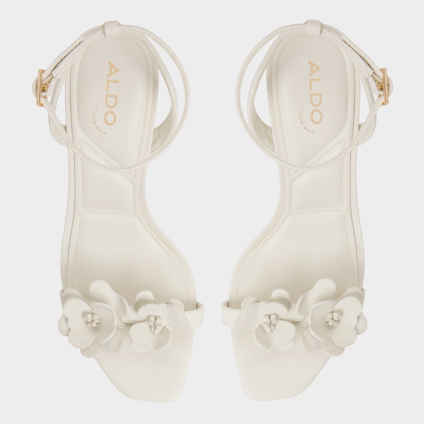 Aldo Daisylily White/Bone Women's Heeled sandals - Strappy heeled sandal, Stiletto heel Women