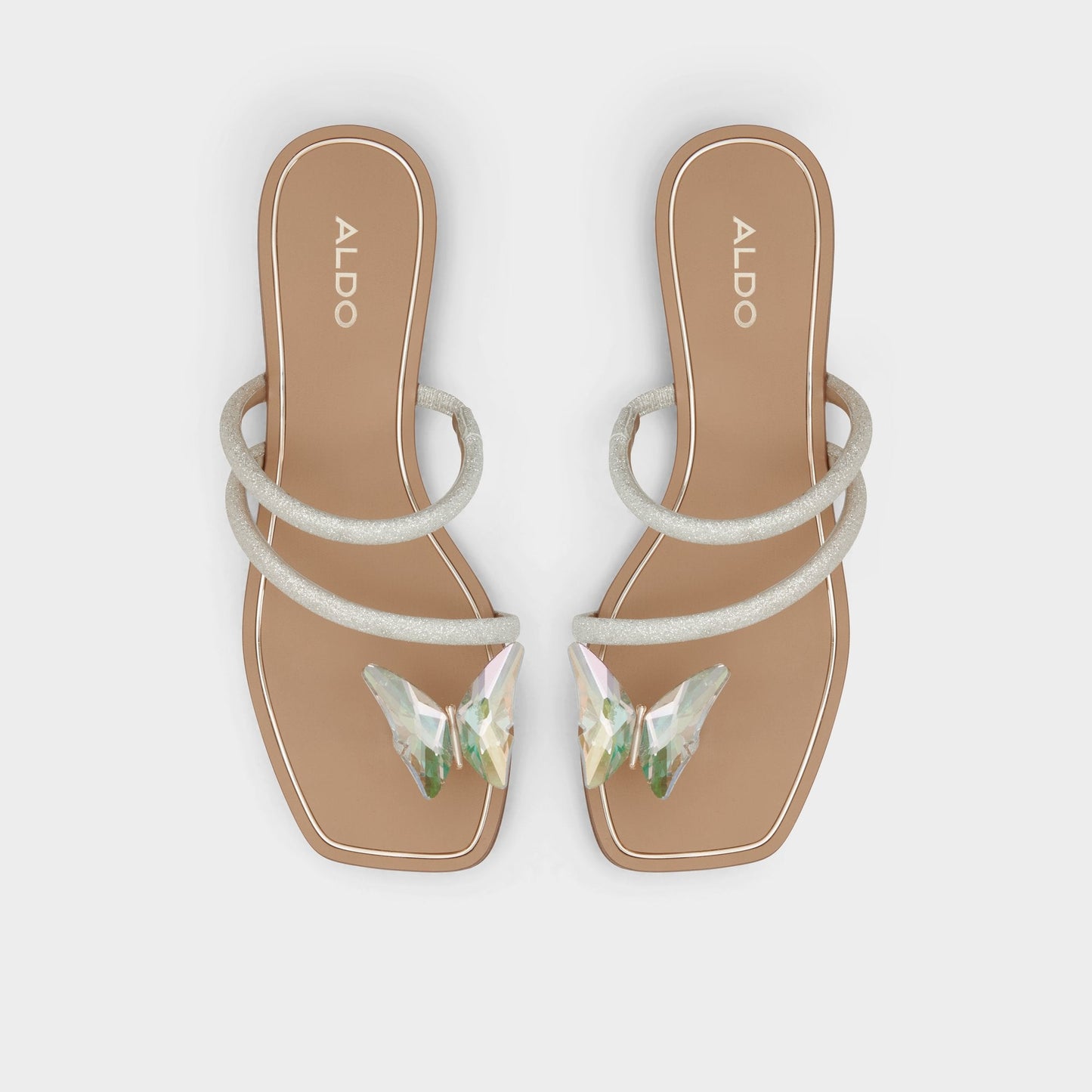 Aldo Garberia Silver Women's Flats - Flip flop Women