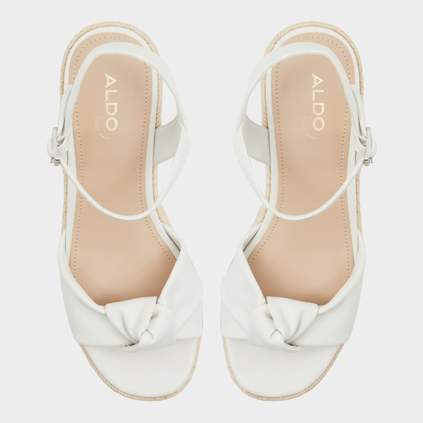 Aldo Annamarie White Women's Wedges - Wedge sandal, Wedge heel Women