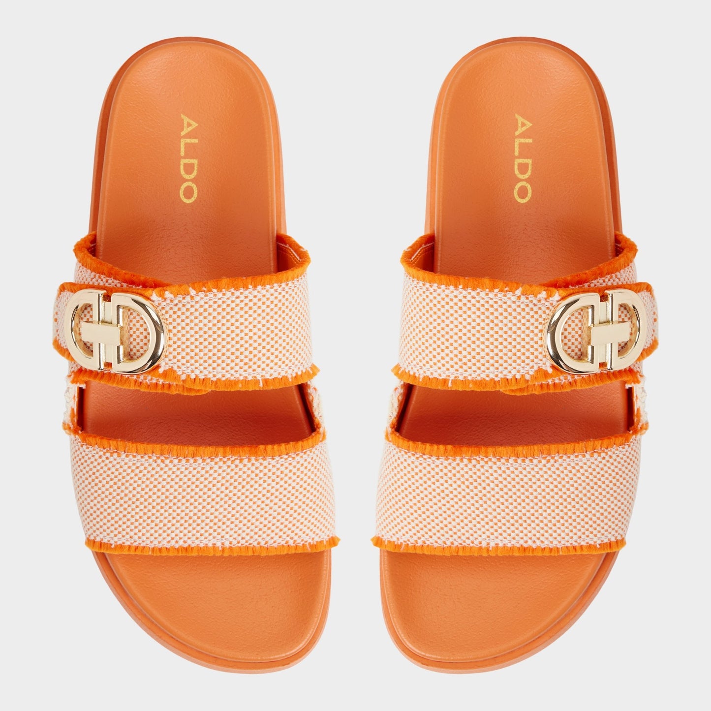 Aldo Daisymae Orange Women's Footbed sandals - Women