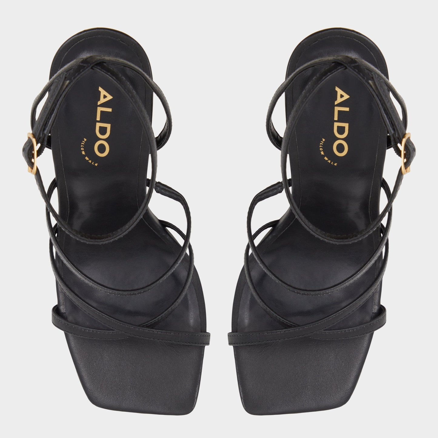 Aldo Galoi Black Women's Strappy sandals - Strappy heeled sandal Women