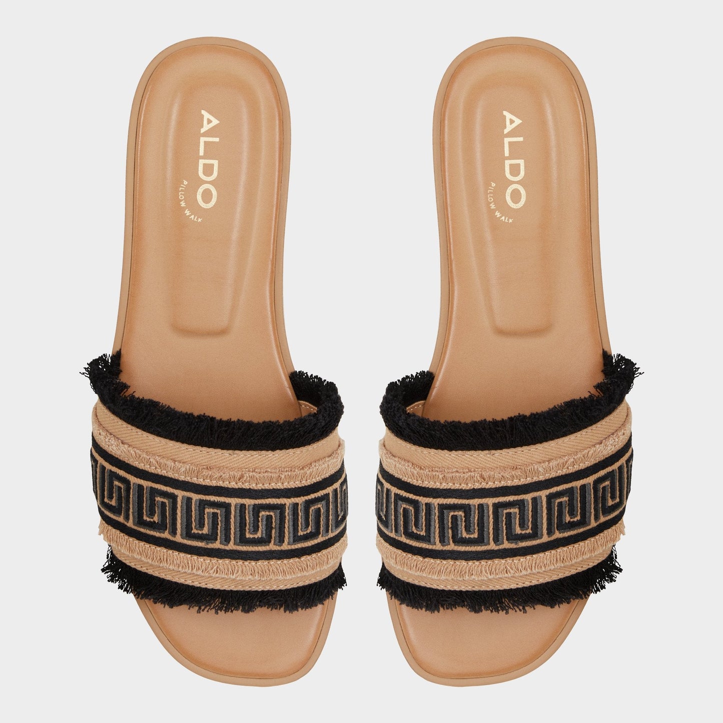 Aldo Nalani Open Black Women's Flats - Slide sandal Women