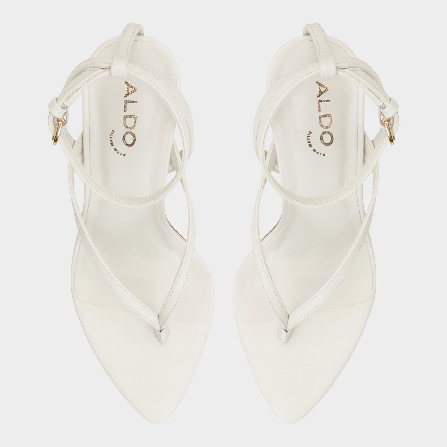 Aldo Abyfindley White/Bone Women's Strappy sandals - Heeled flip flop Women