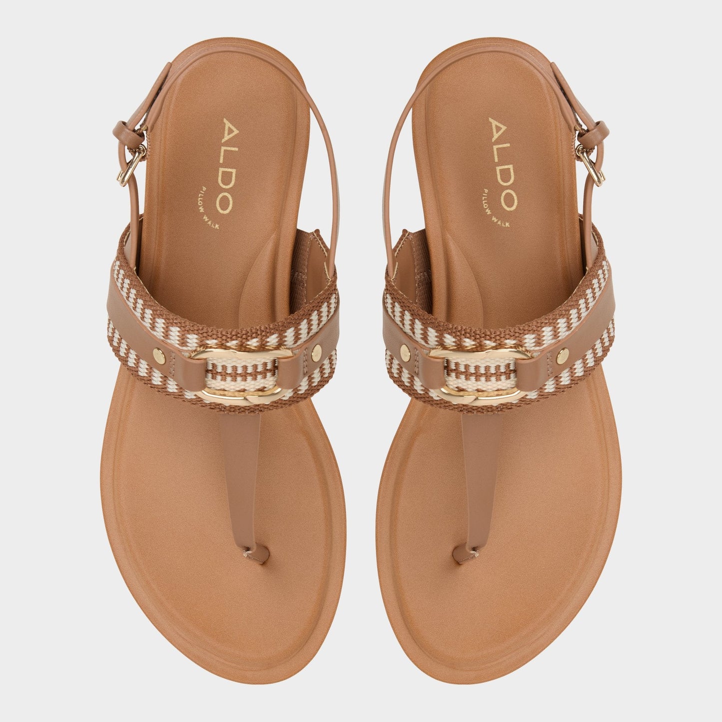 Aldo Taylen Medium Brown Women's Festival shoes accessories - T-strap sandal Women
