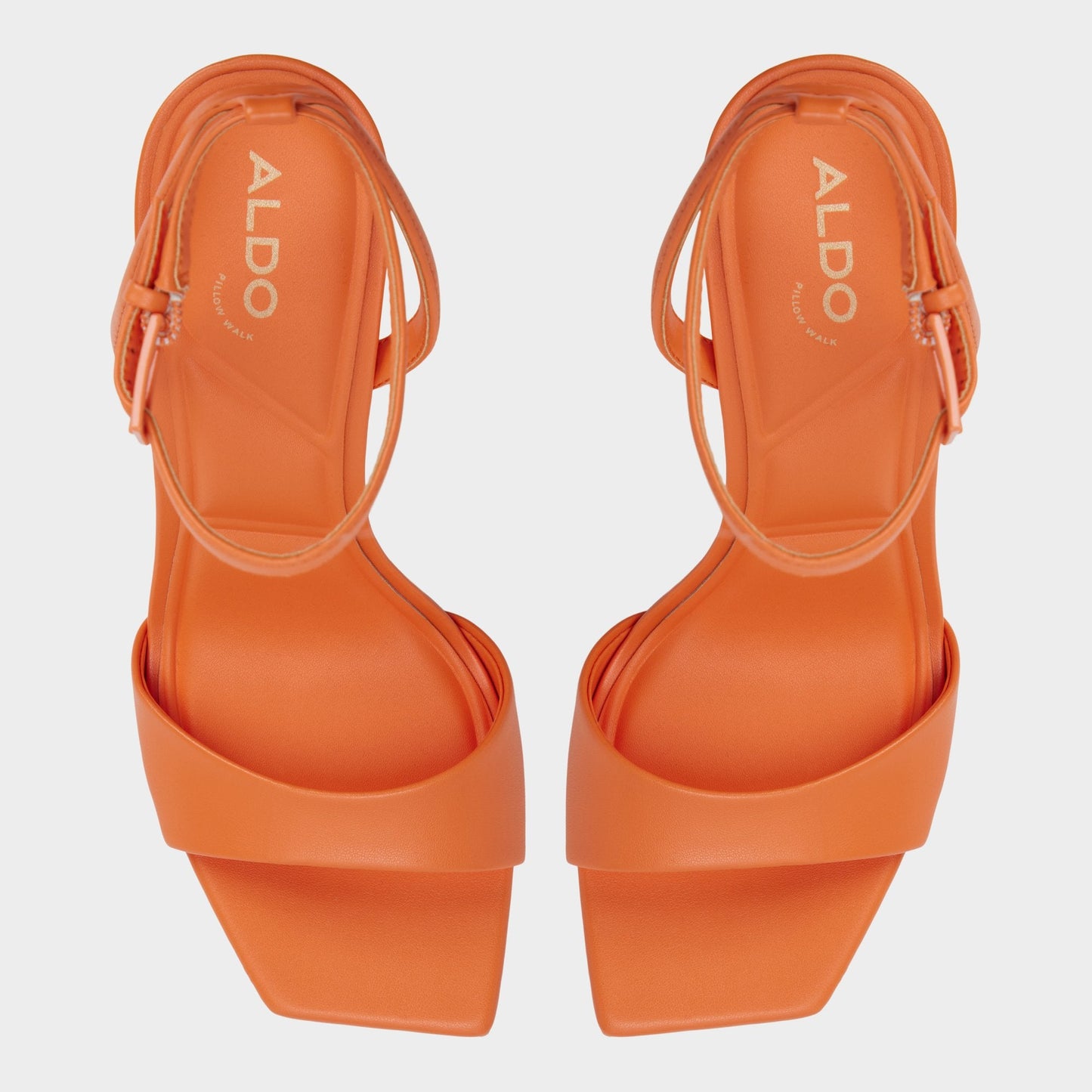 Aldo Illustrious Medium Orange Women's Strappy Heels - Strappy heeled sandal, Stiletto heel Women