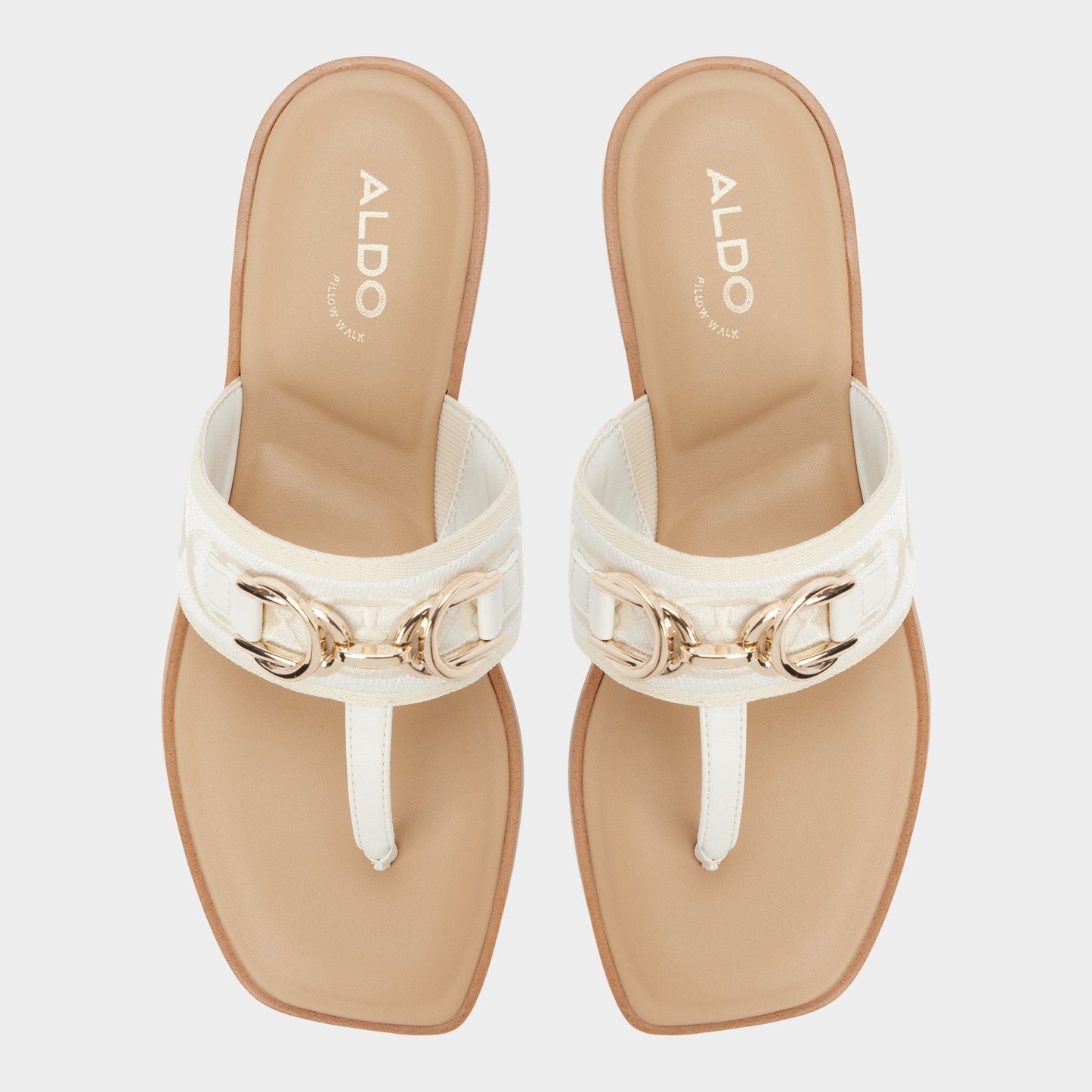 Aldo Coralynna in White Bone 14053516 - T-strap sandal Women