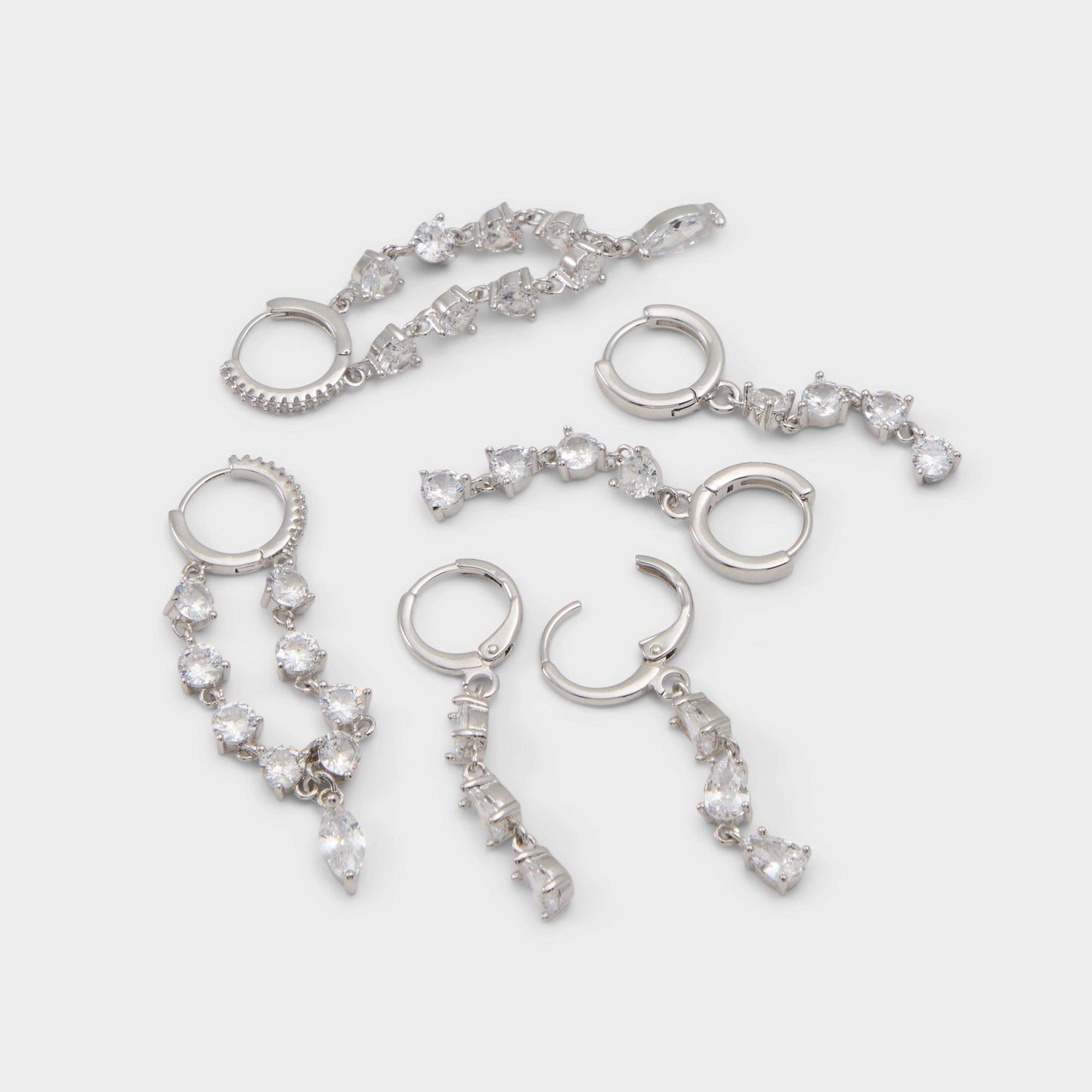 Aldo Colettee in Silver Clear Multi - Earring set Women|Accessories|New