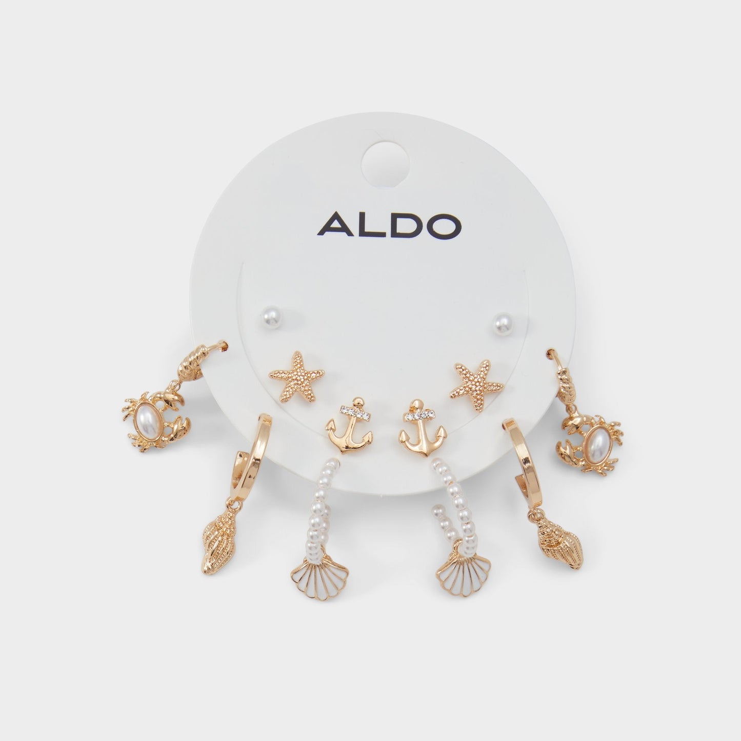 Aldo Myanchor Gold/Clear Multi Women's Earrings - Earrings Women|Accessories