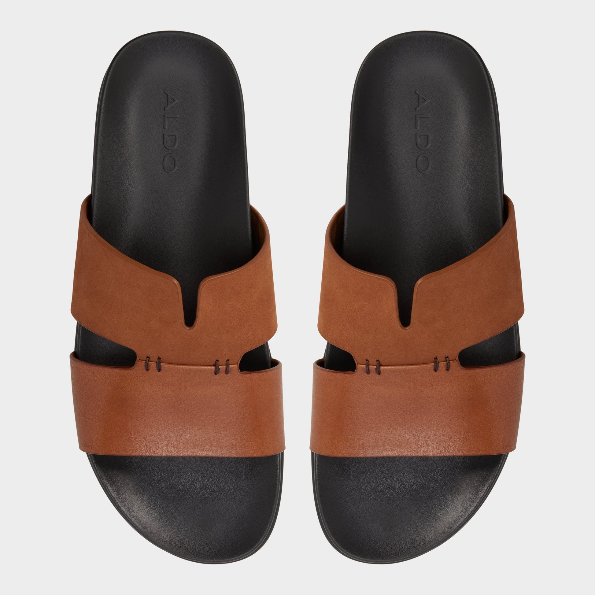 Aldo Marcelo in Cognac - Slide sandal New|Men