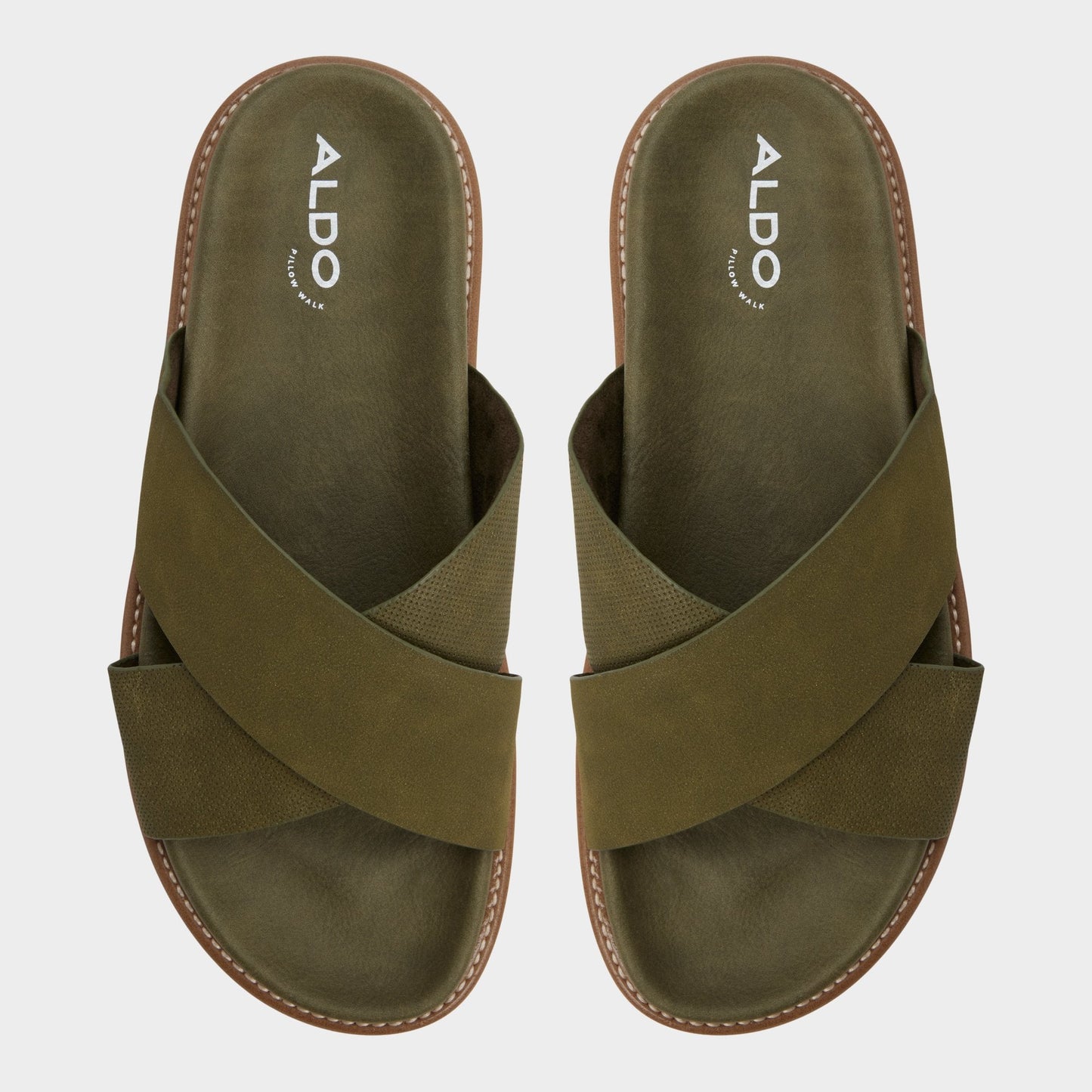 Aldo Marrin in Olive - Slide sandal New