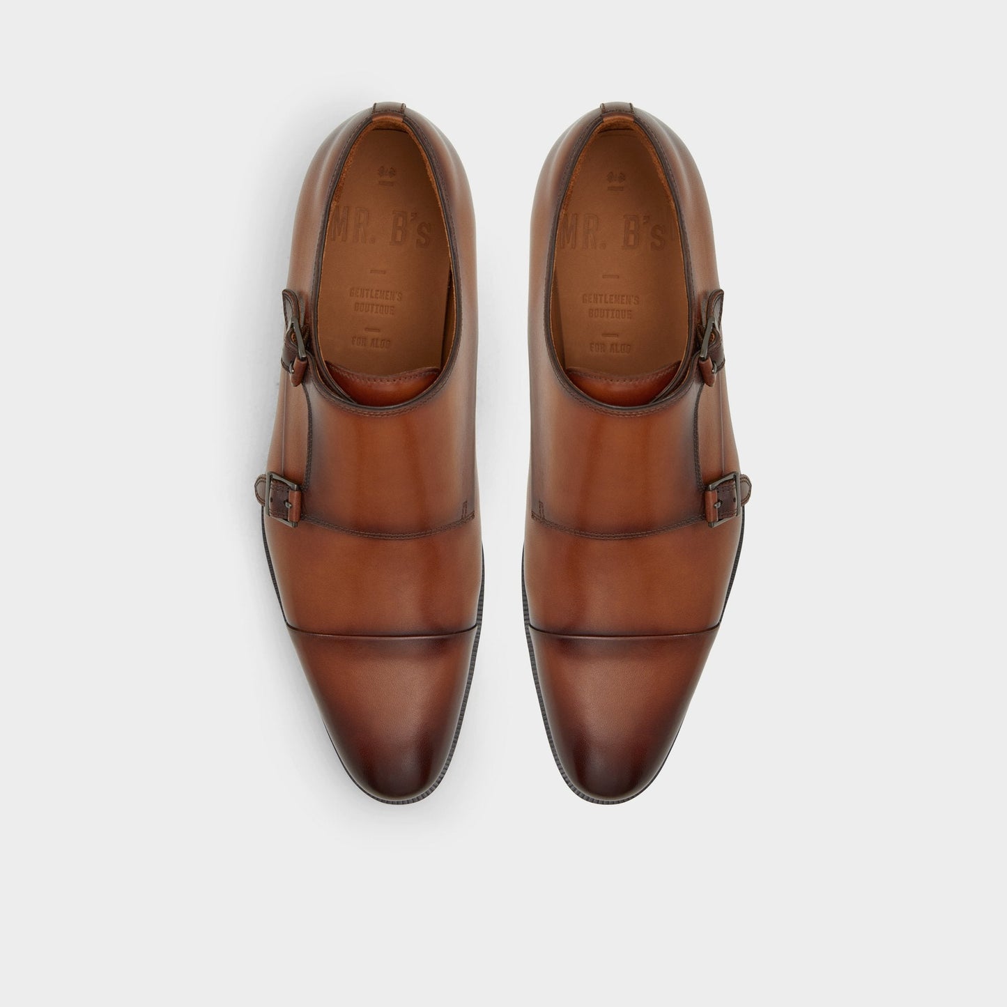 Aldo Axwell Cognac Men's Dress Shoes - Monkstrap loafer New|Men