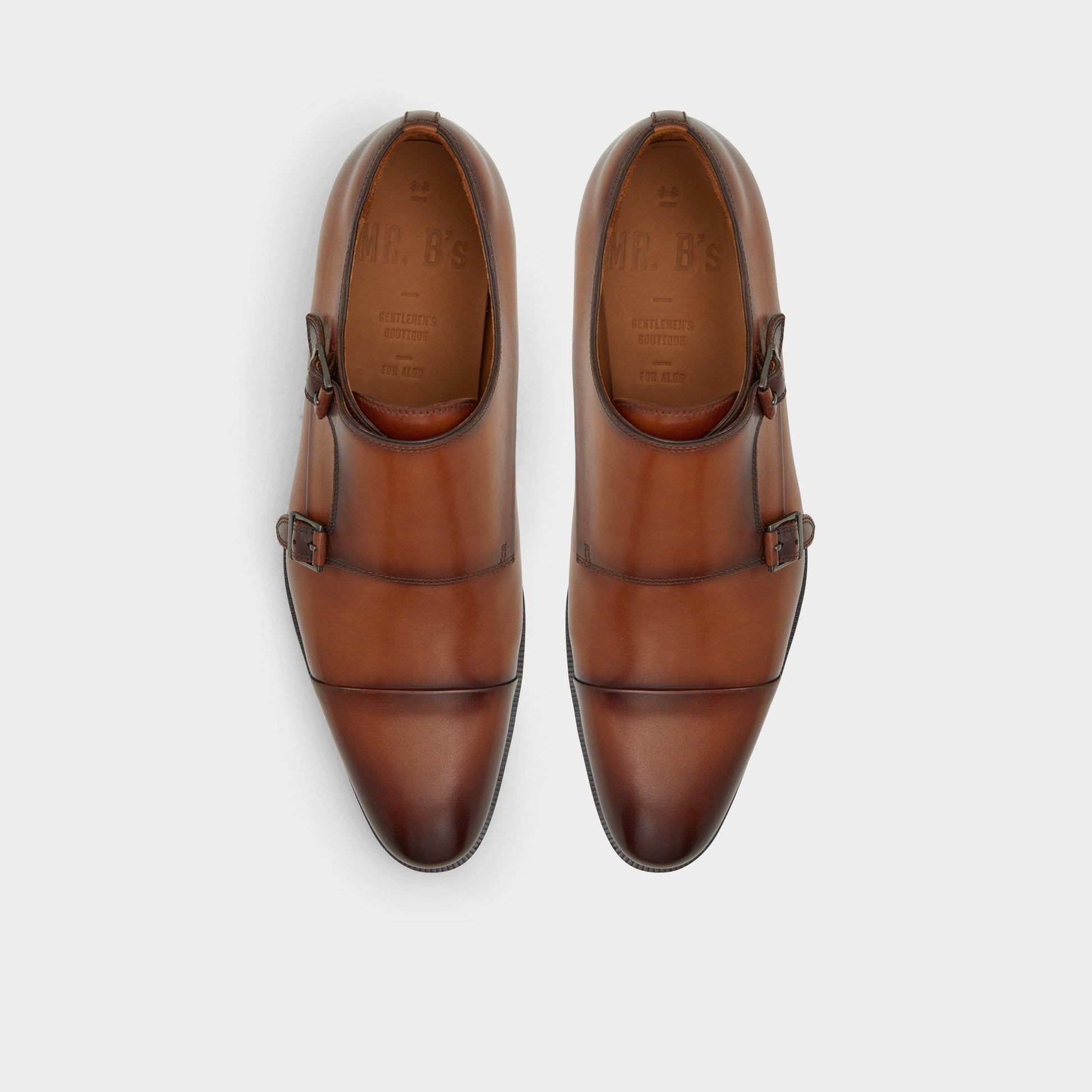 Aldo Axwell Cognac Men's Dress Shoes - Monkstrap loafer New|Men