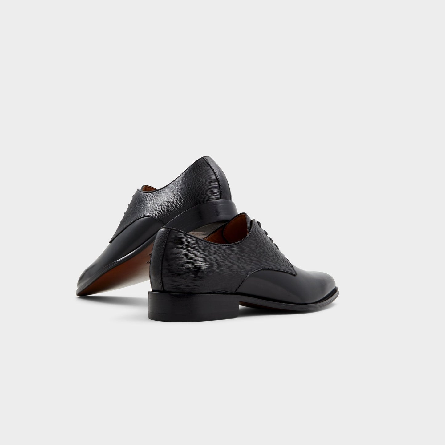 Aldo Halbart Black Leather Embossed Men's Oxfords & Lace-ups - Oxford shoe New|Men
