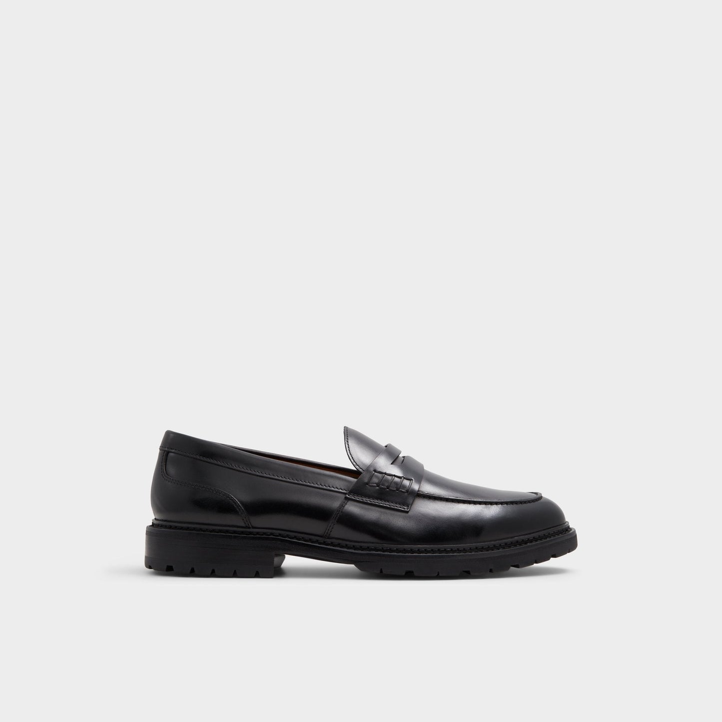 Aldo Aleris Black Men's Dress Shoes - Loafer, Lug sole New|Men