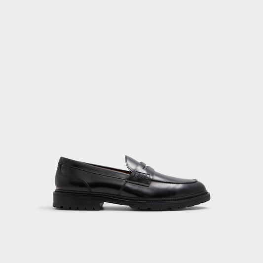 Aldo Aleris Black Men's Dress Shoes - Loafer, Lug sole New|Men