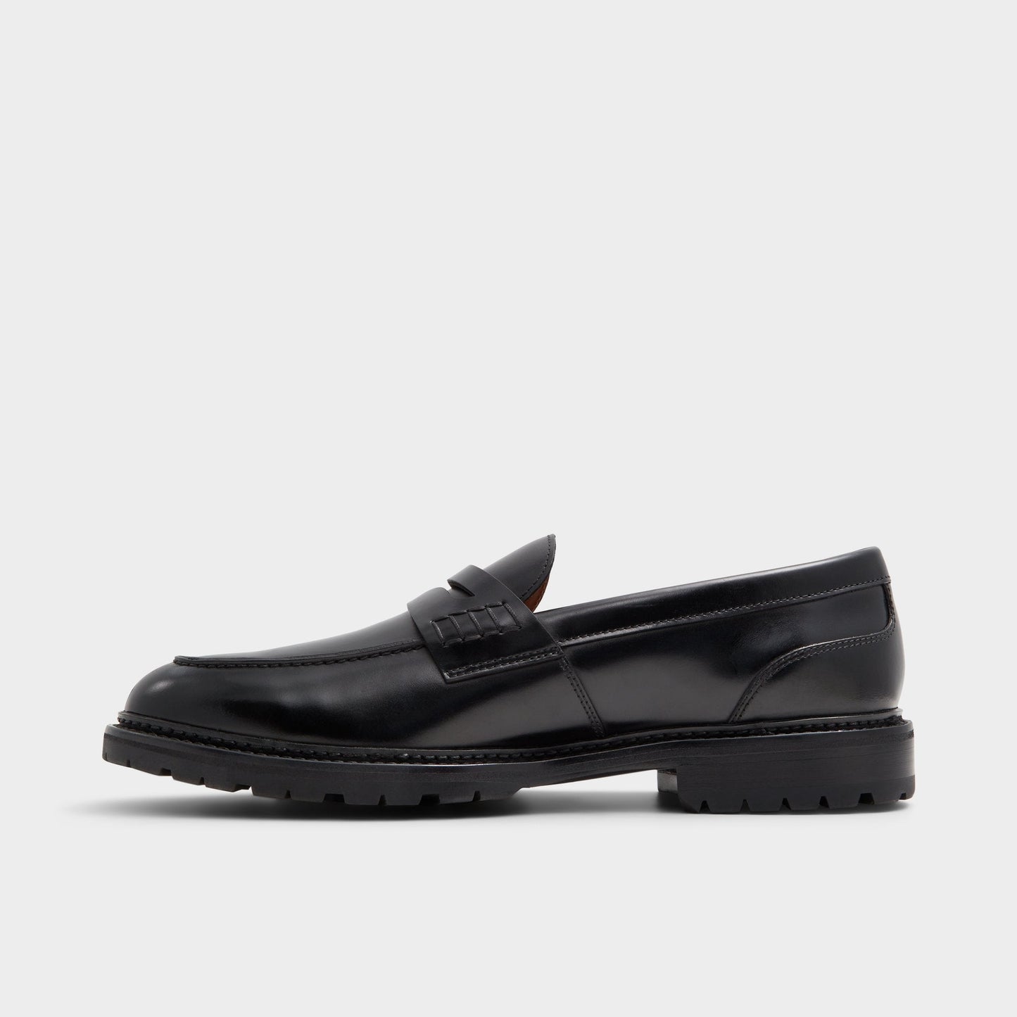 Aldo Aleris Black Men's Dress Shoes - Loafer, Lug sole New|Men